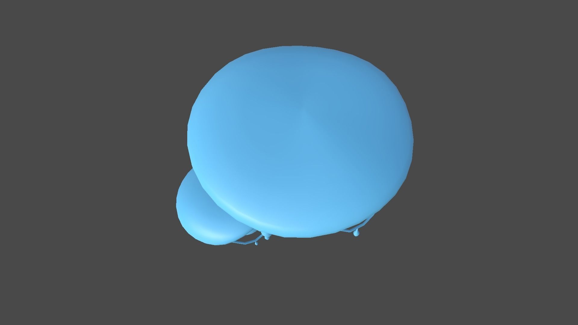 Fantasy Mushroom C10 Black - Scene Backdrop Design Low-poly 3D model_10