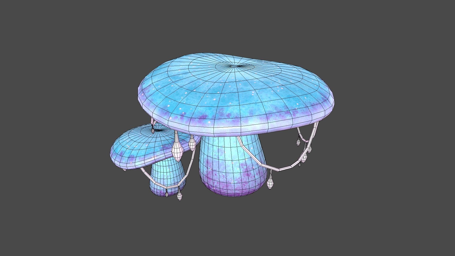 10 Fantasy Mushroom C Collection - Scene Backdrop Design _37