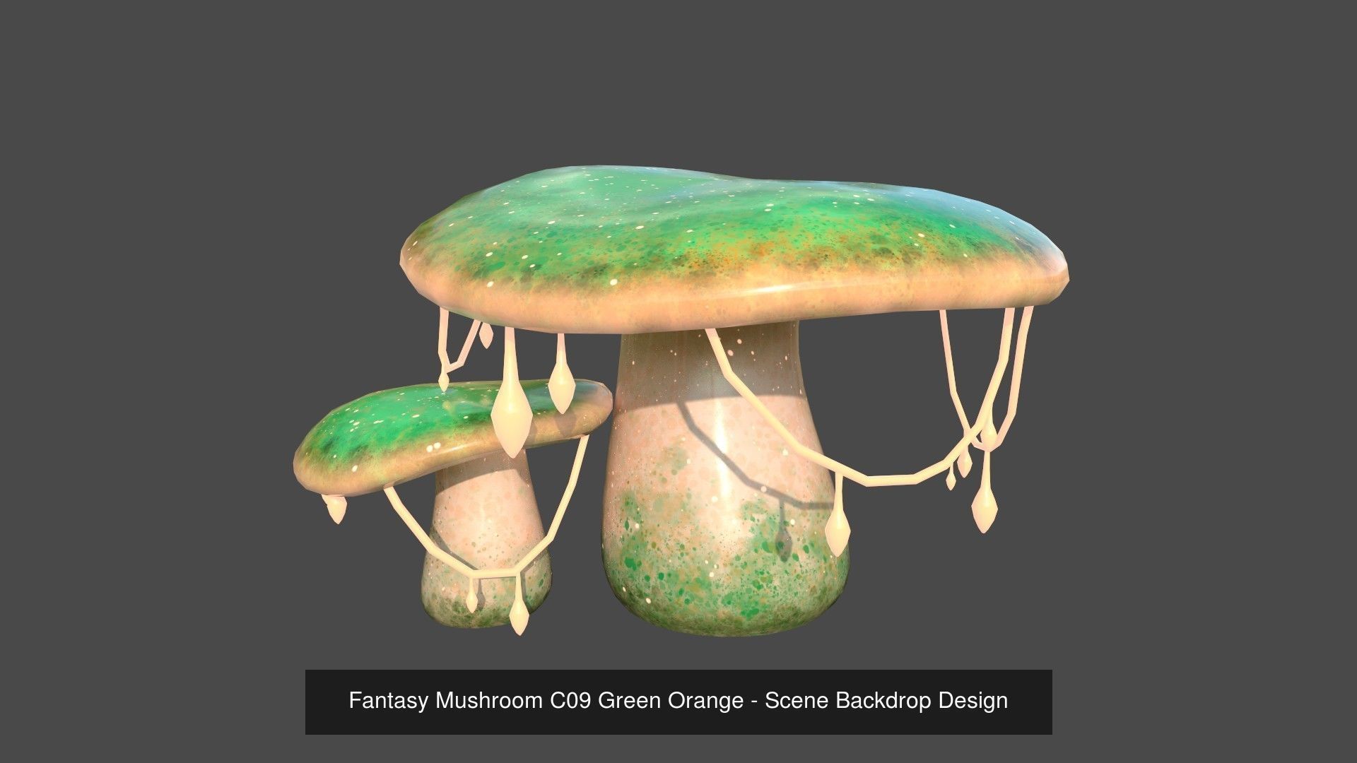 10 Fantasy Mushroom C Collection - Scene Backdrop Design _9