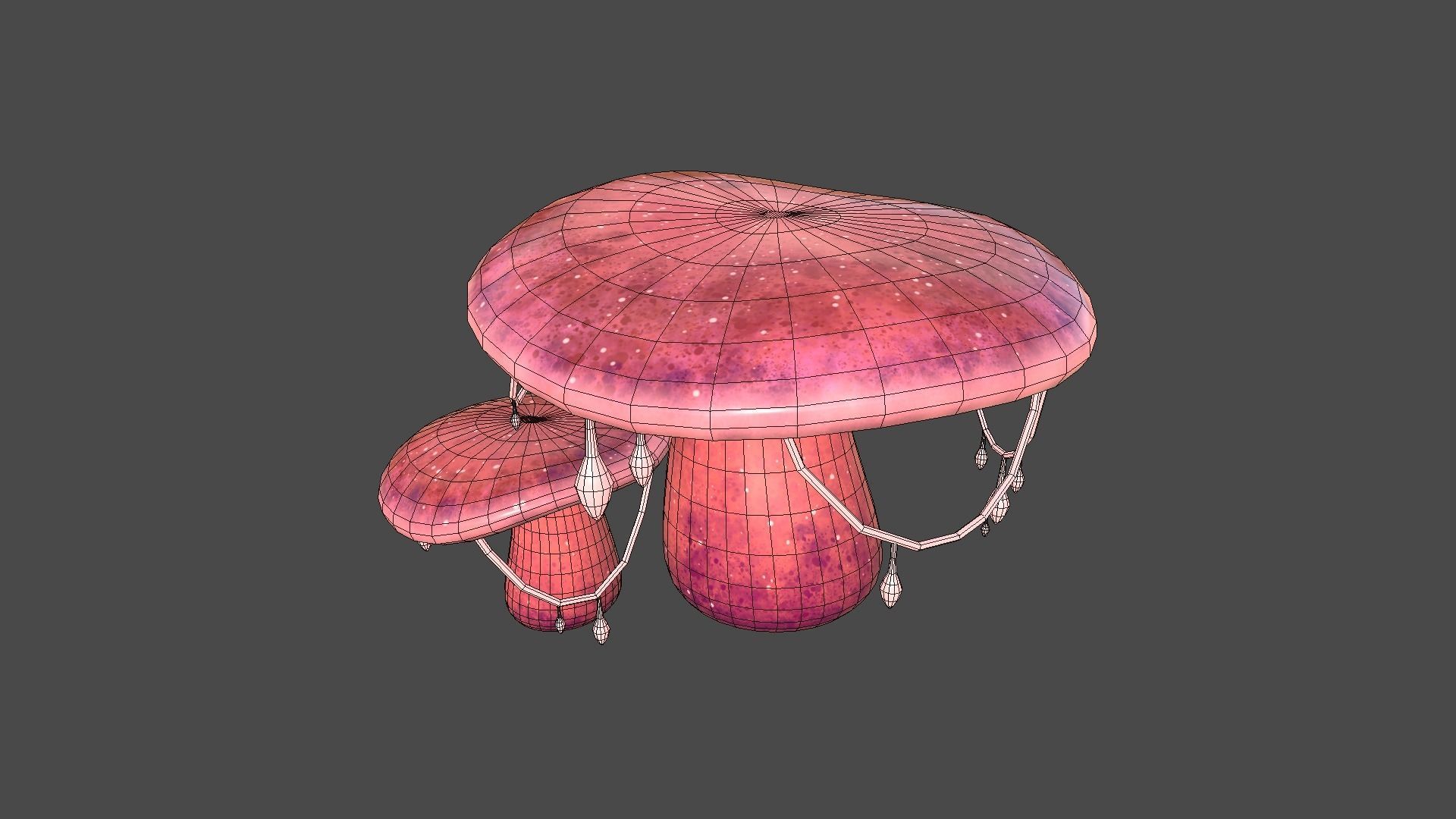 10 Fantasy Mushroom C Collection - Scene Backdrop Design _73