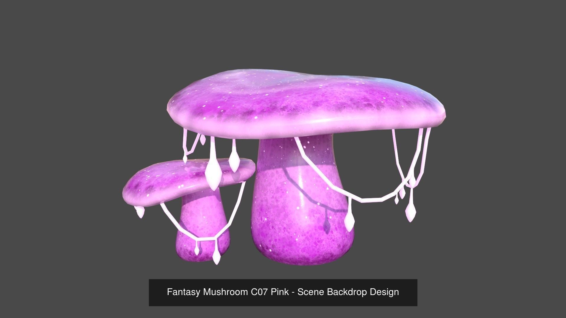 10 Fantasy Mushroom C Collection - Scene Backdrop Design _7