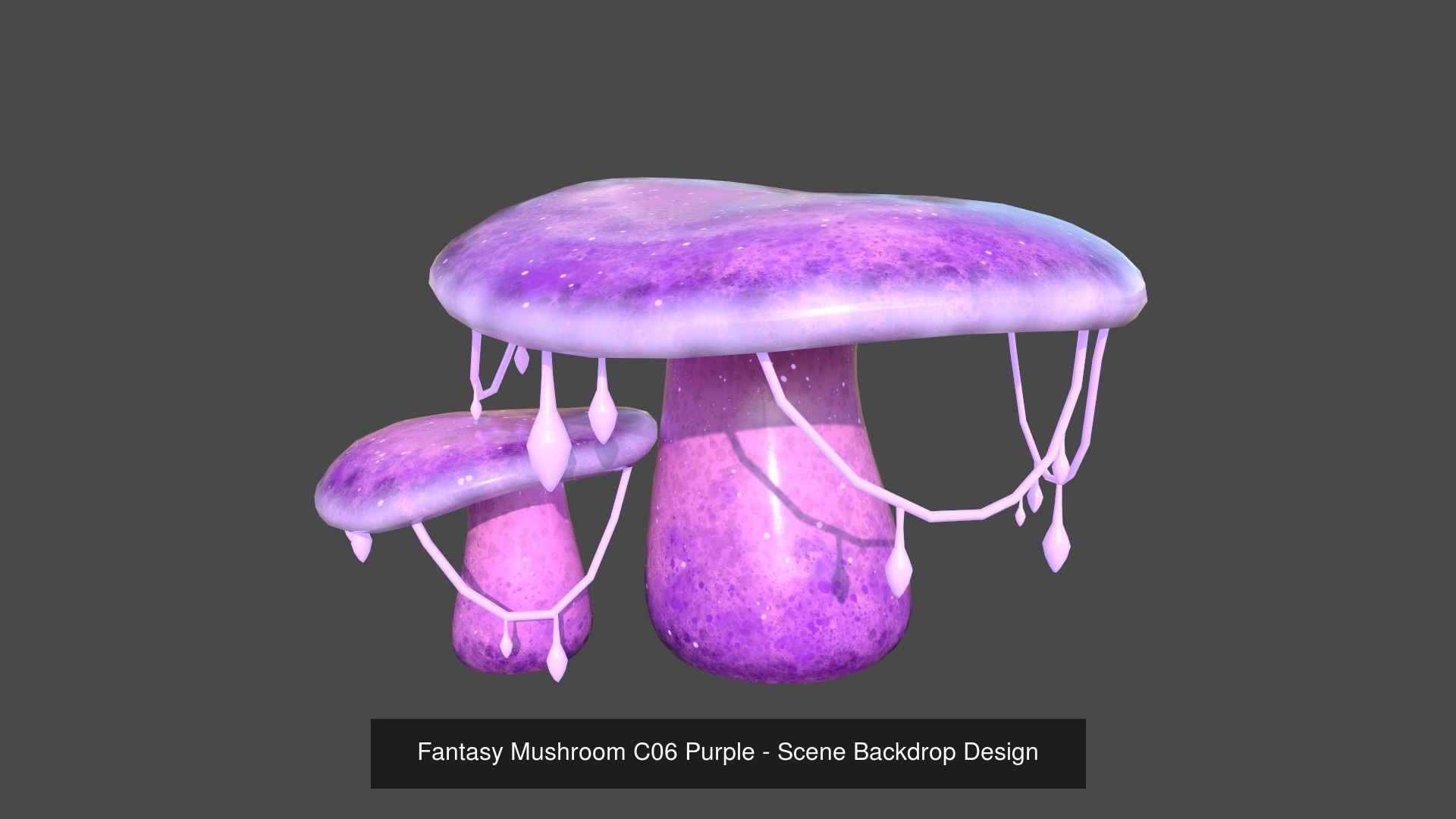 10 Fantasy Mushroom C Collection - Scene Backdrop Design _6