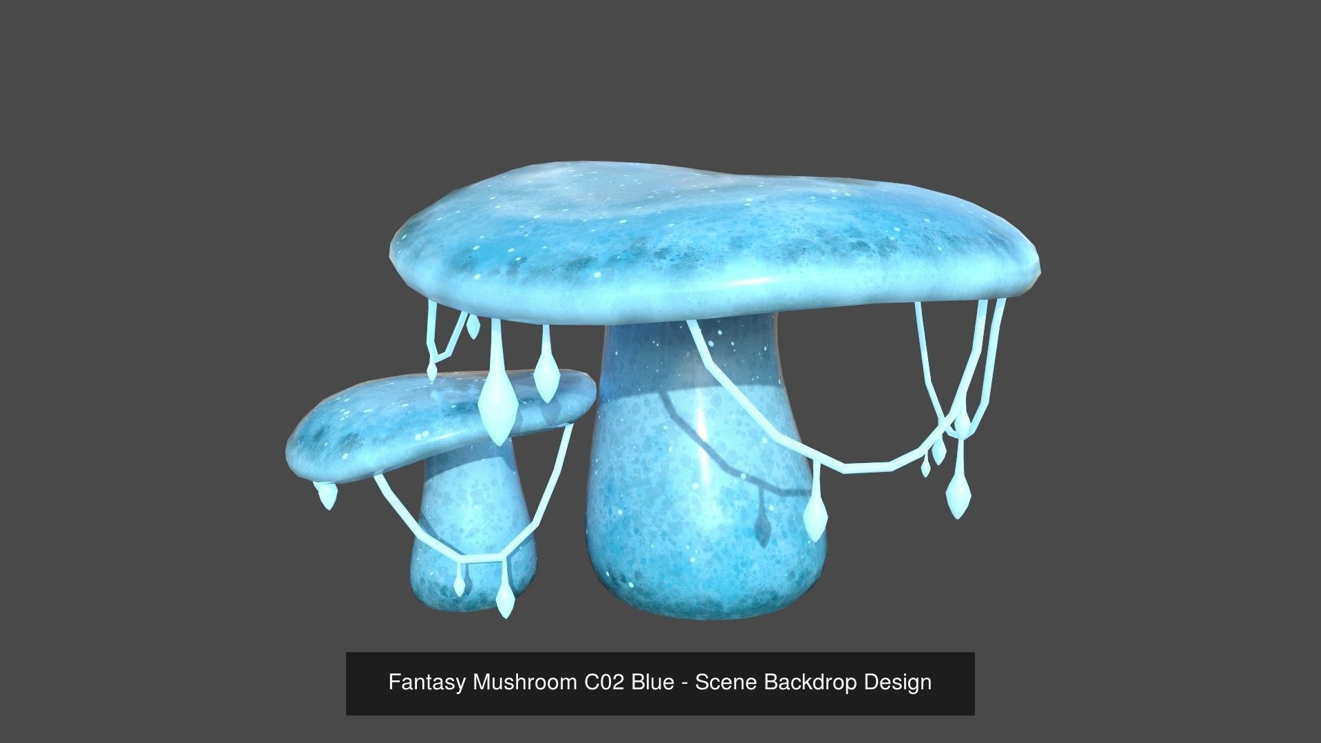 10 Fantasy Mushroom C Collection - Scene Backdrop Design _2