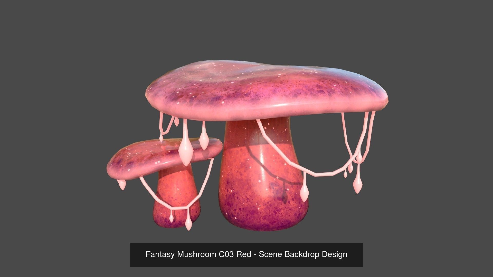 10 Fantasy Mushroom C Collection - Scene Backdrop Design _3