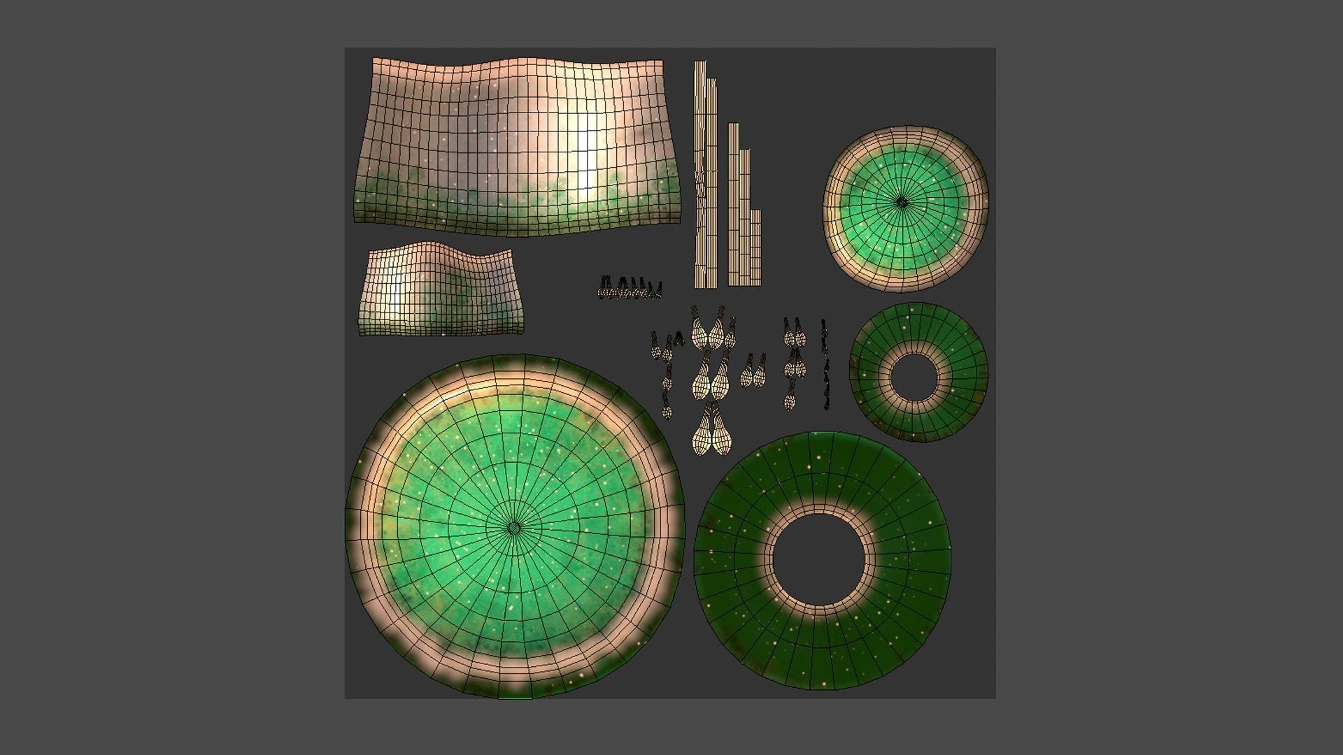 10 Fantasy Mushroom C Collection - Scene Backdrop Design _79