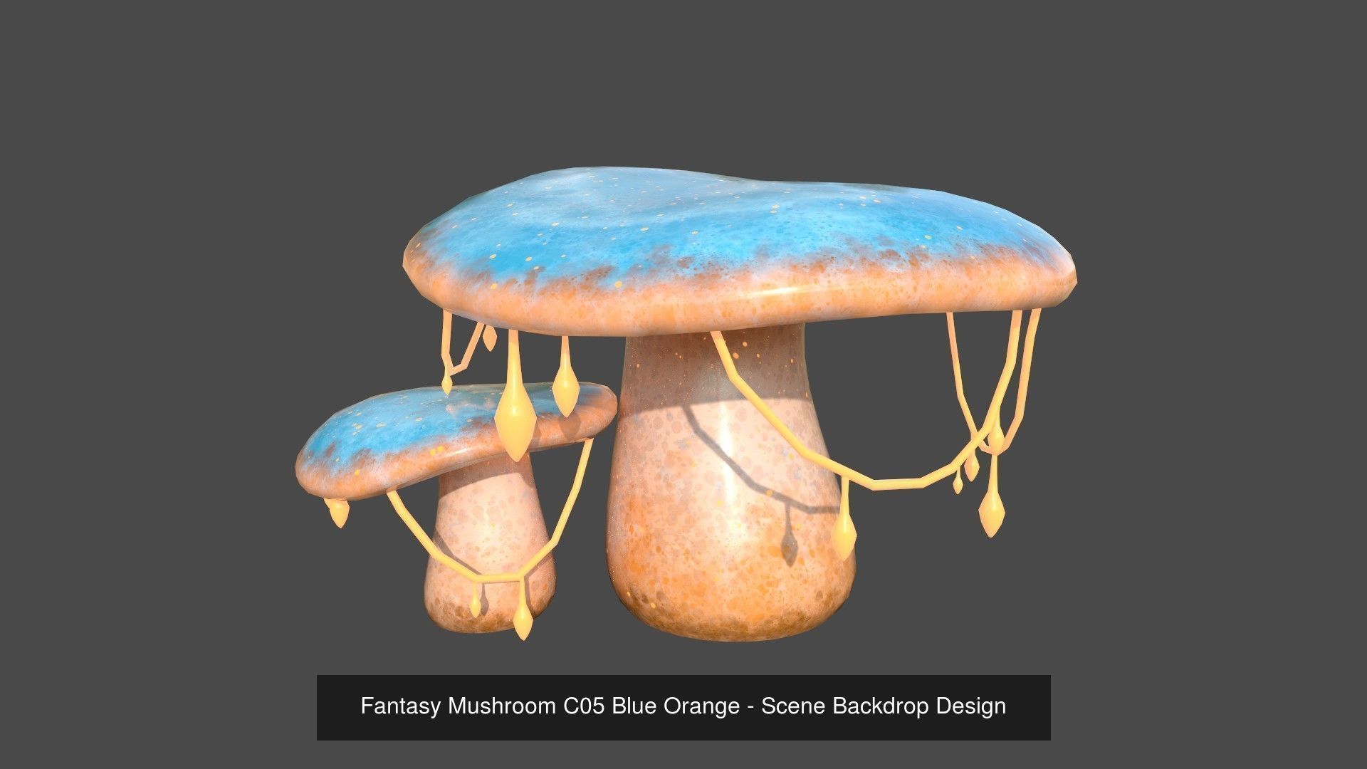 10 Fantasy Mushroom C Collection - Scene Backdrop Design _5