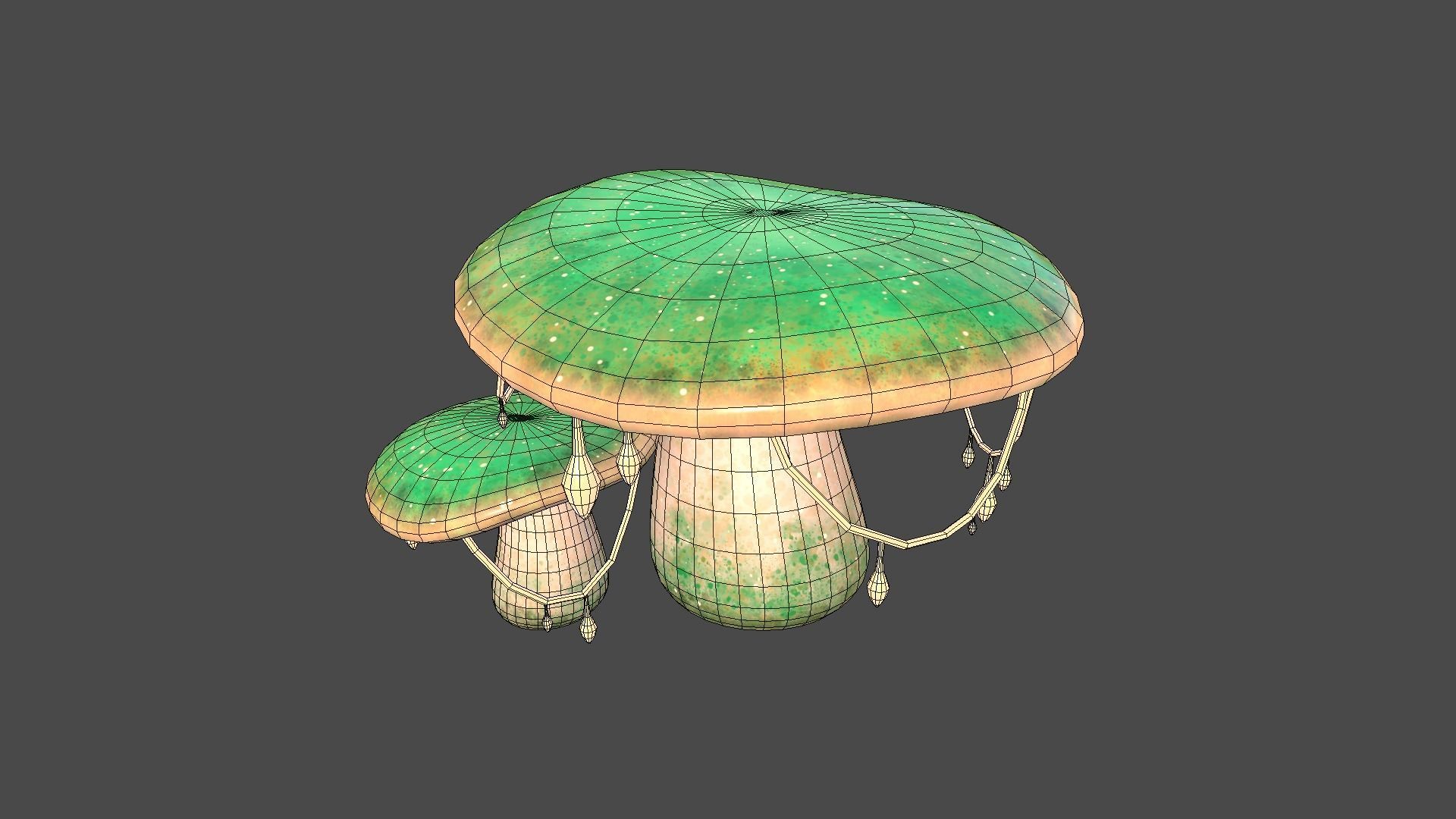 10 Fantasy Mushroom C Collection - Scene Backdrop Design _53