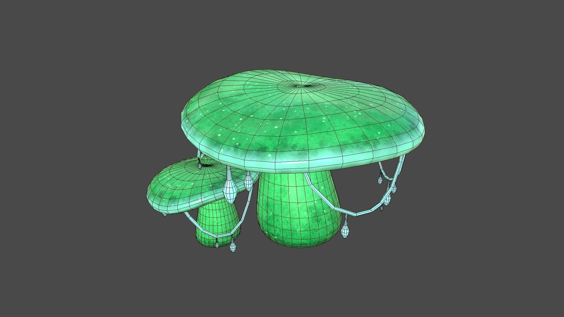 10 Fantasy Mushroom C Collection - Scene Backdrop Design _33
