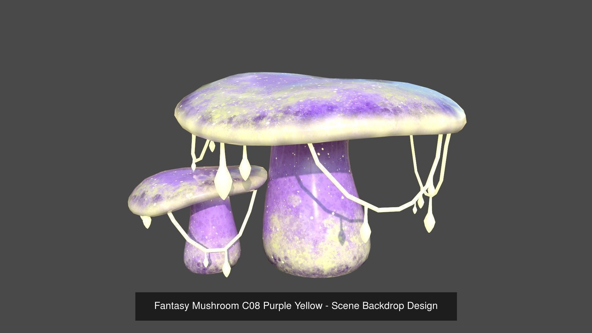 10 Fantasy Mushroom C Collection - Scene Backdrop Design _8