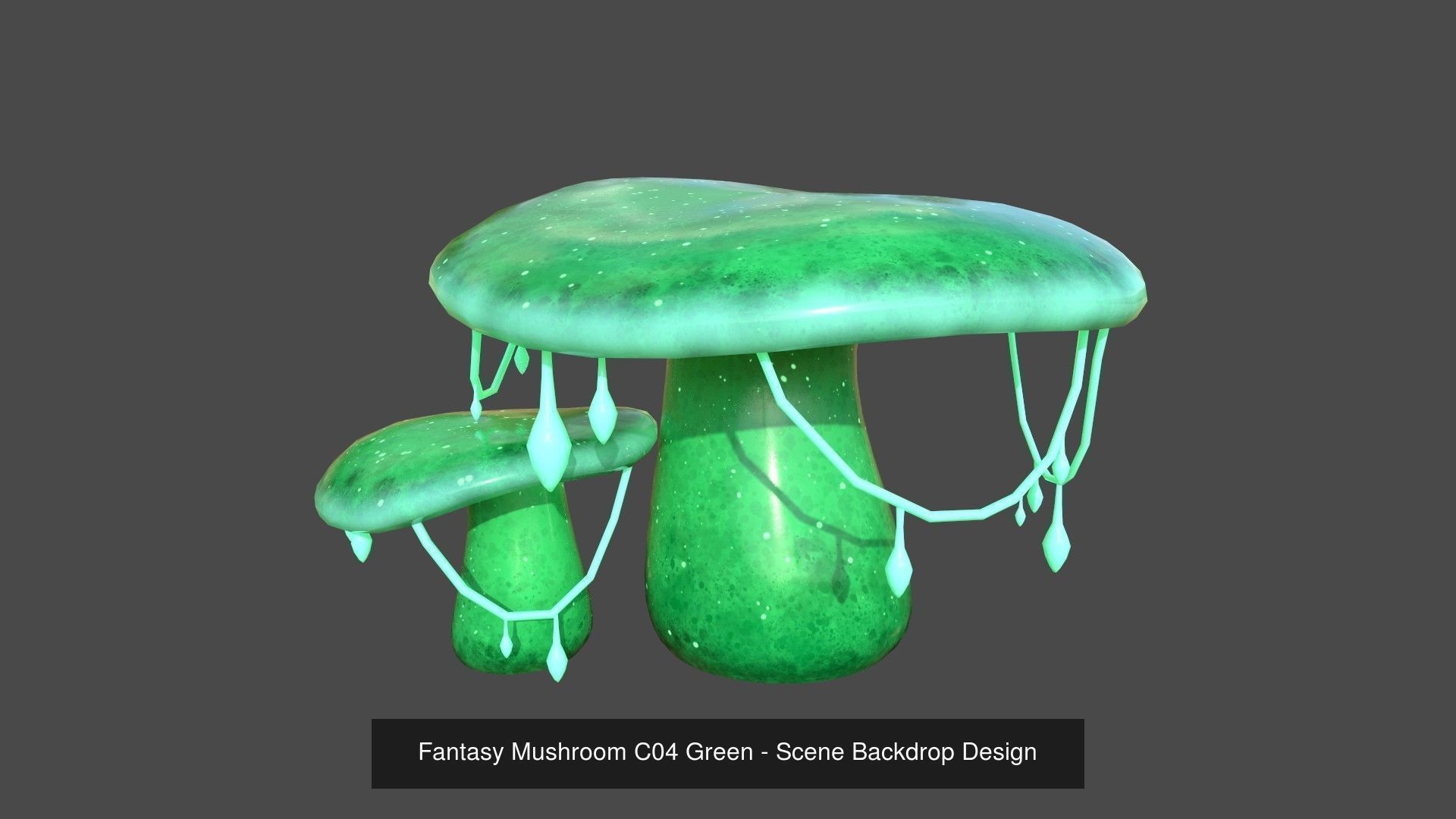 10 Fantasy Mushroom C Collection - Scene Backdrop Design _4