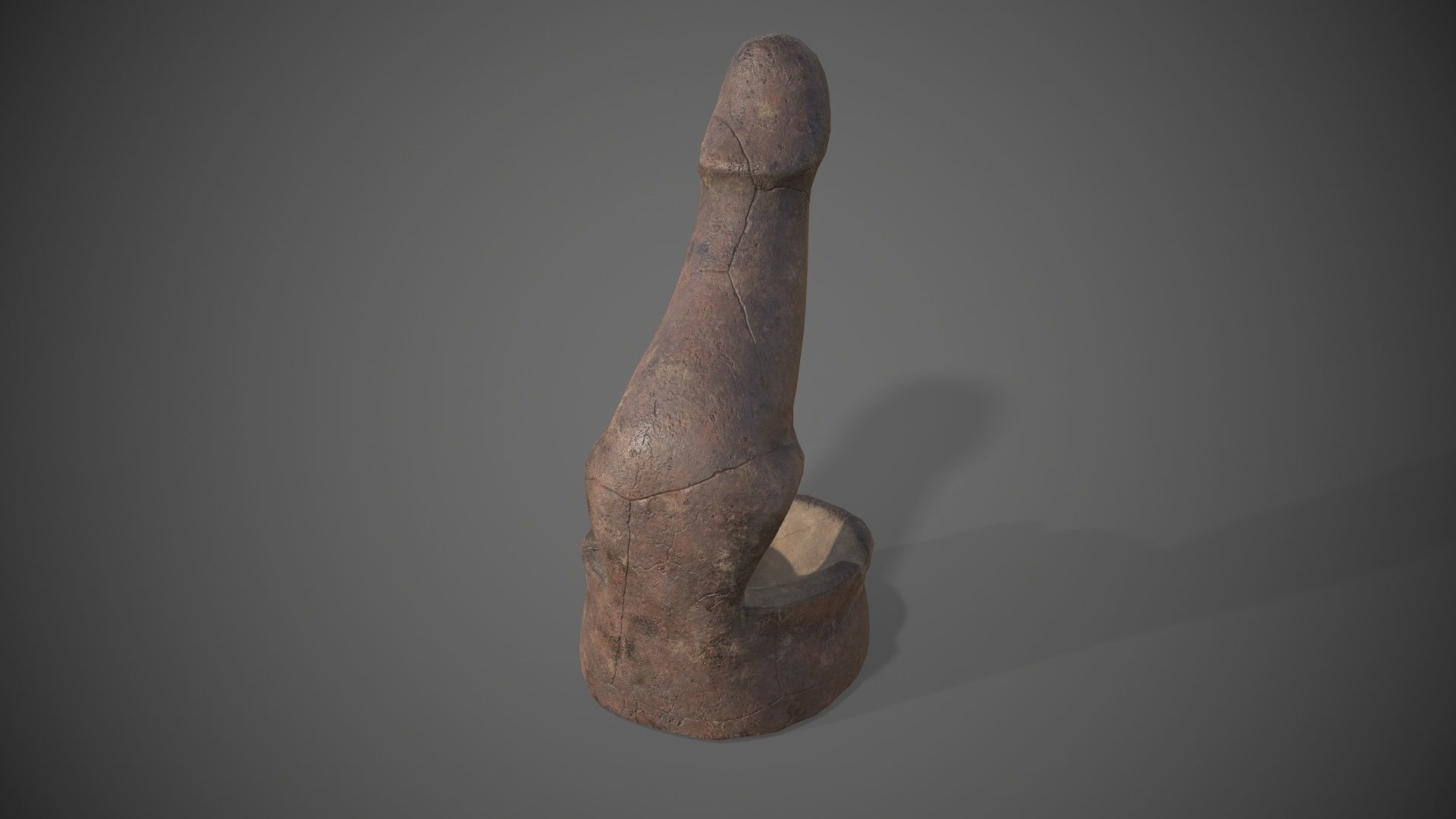 Penis ashtray 3D model_2