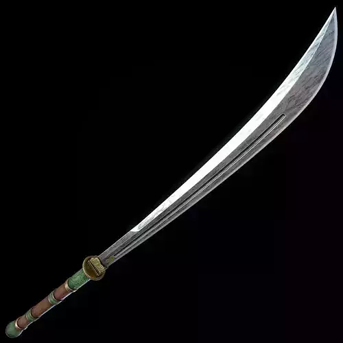 Jade Curved Sword