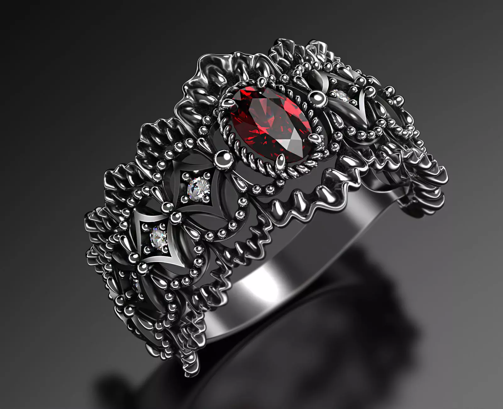 Noir Lace Story I 3D print model