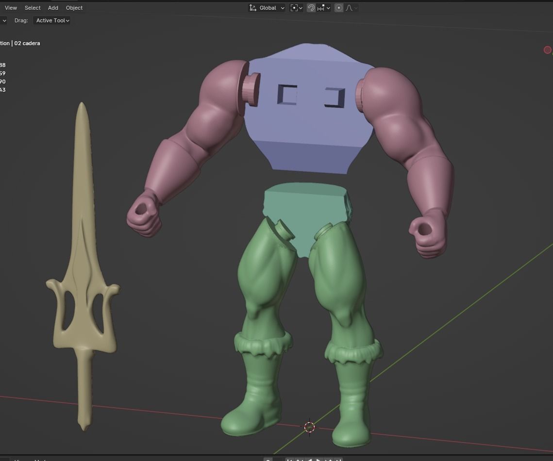 He-Man Pixar style 3D print model_4