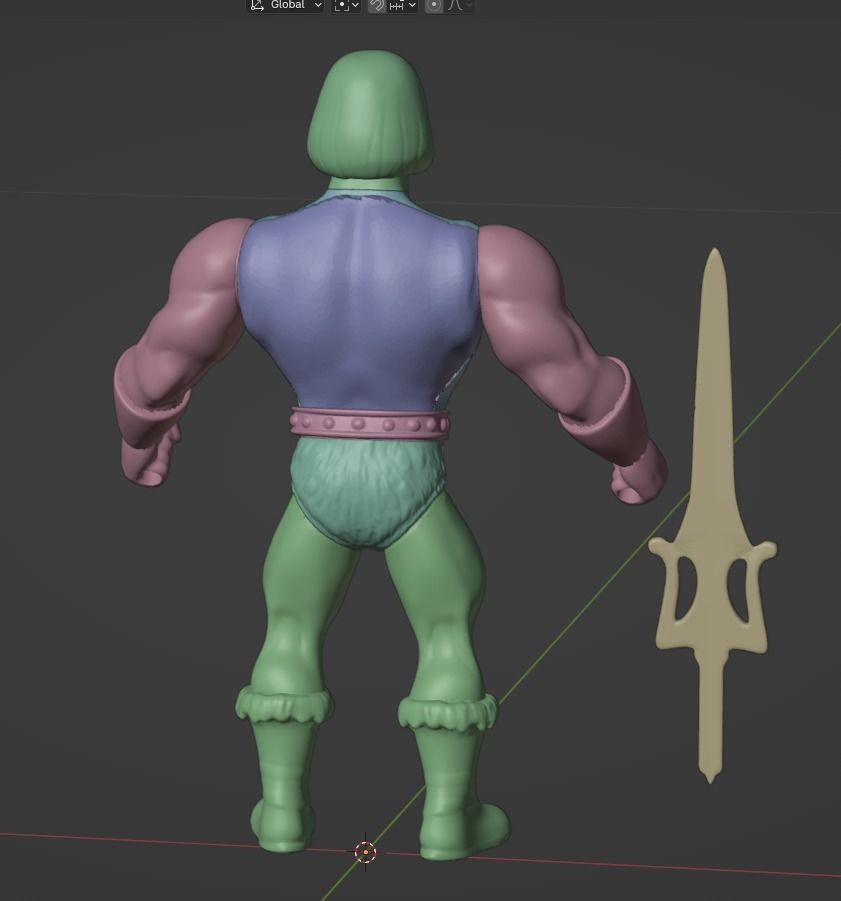 He-Man Pixar style 3D print model_1