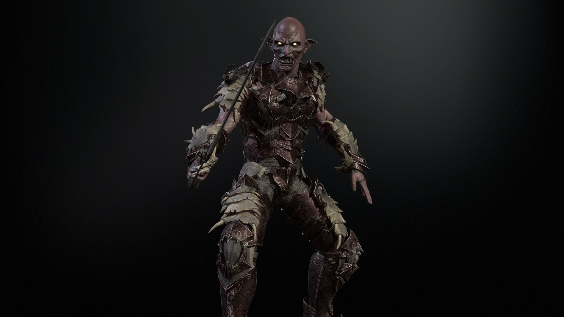 Vampire Knight Low-poly 3D model_4