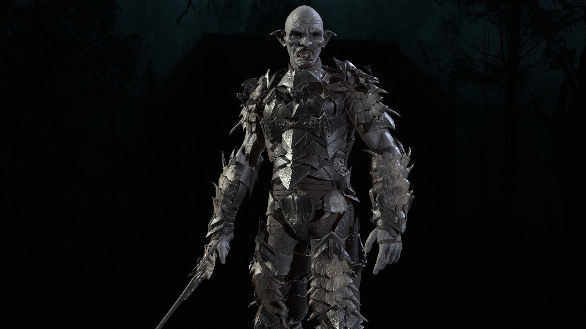 Vampire Knight Low-poly 3D model_16