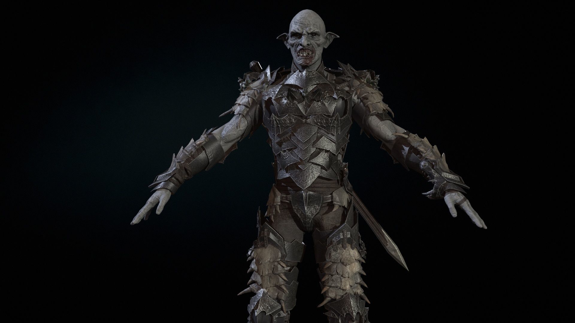 Vampire Knight Low-poly 3D model_6