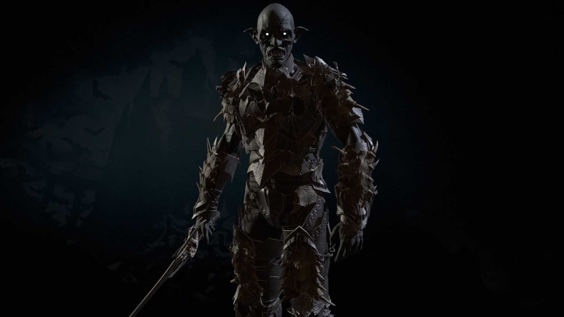 Vampire Knight Low-poly 3D model_29