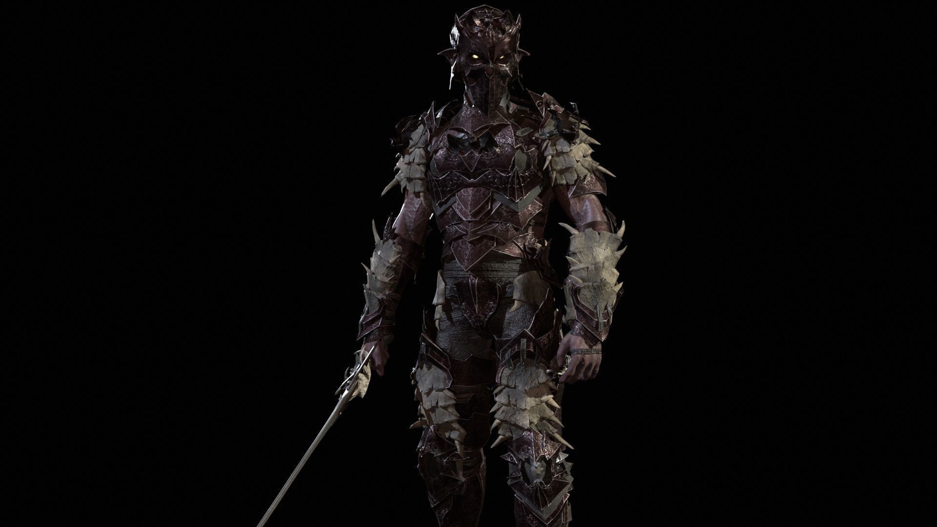 Vampire Knight Low-poly 3D model_10