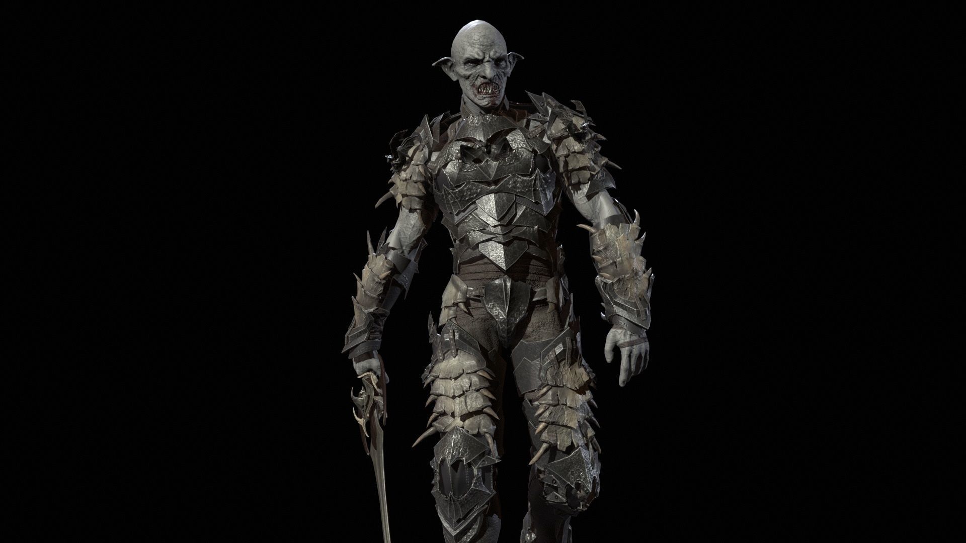 Vampire Knight Low-poly 3D model_13