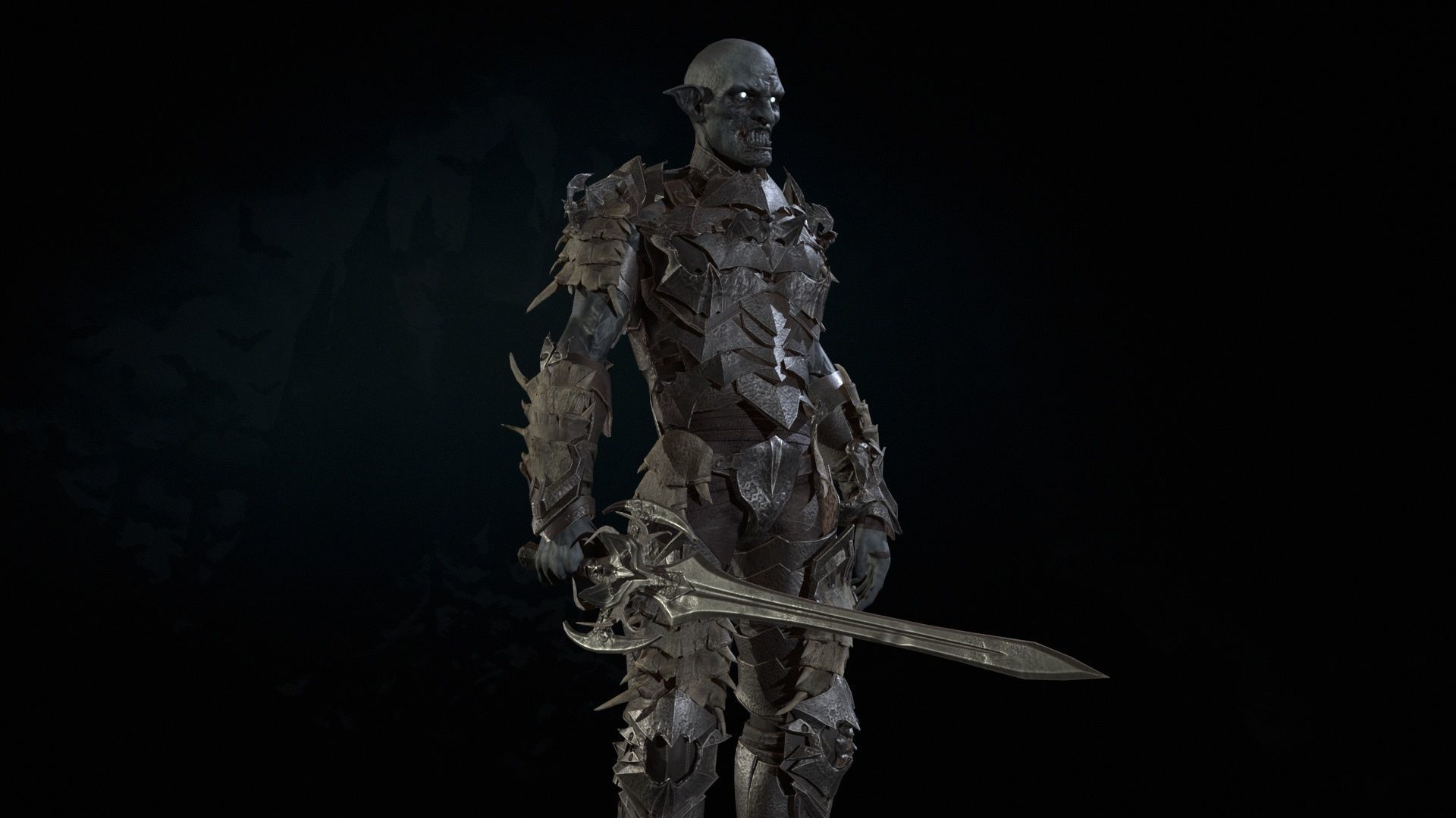 Vampire Knight Low-poly 3D model_23