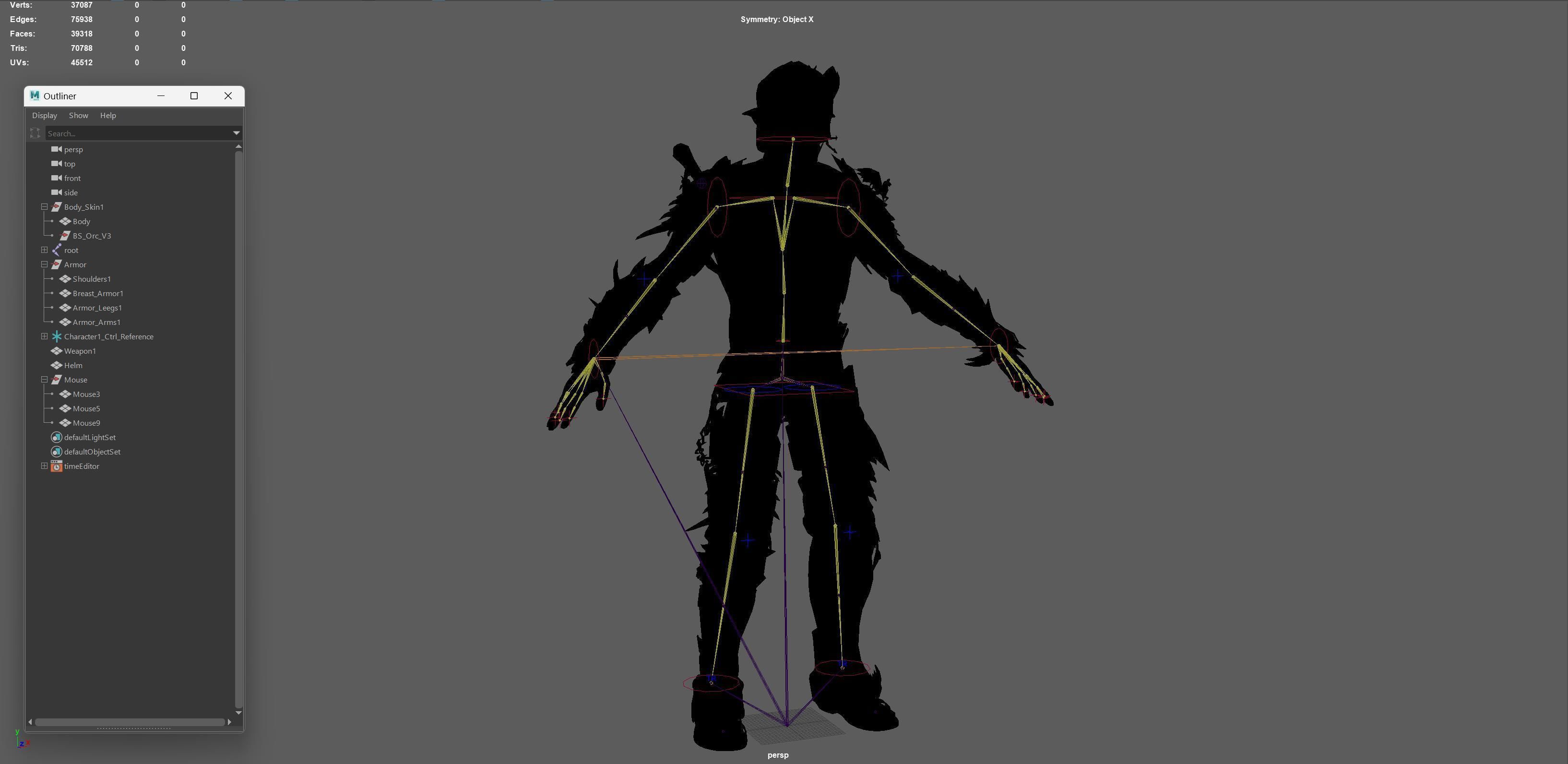 Vampire Knight Low-poly 3D model_33