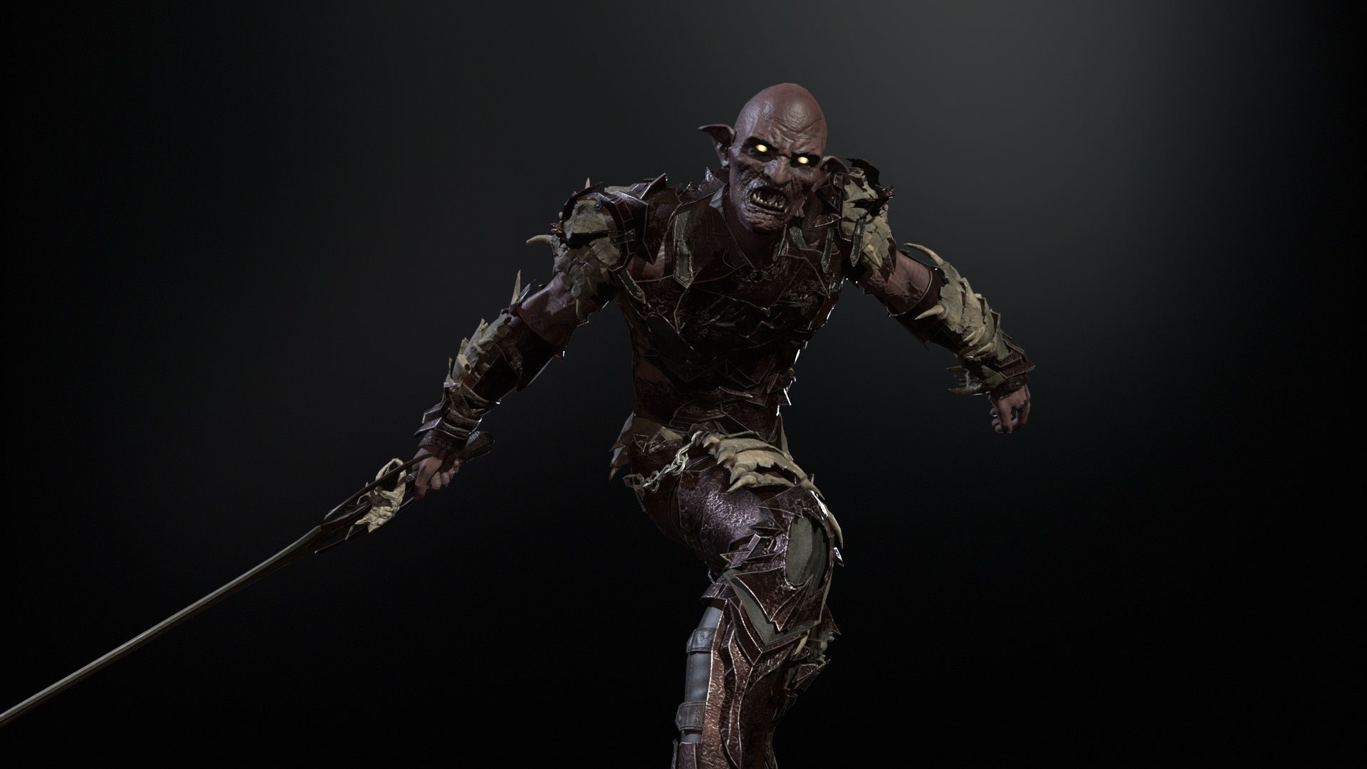 Vampire Knight Low-poly 3D model_7