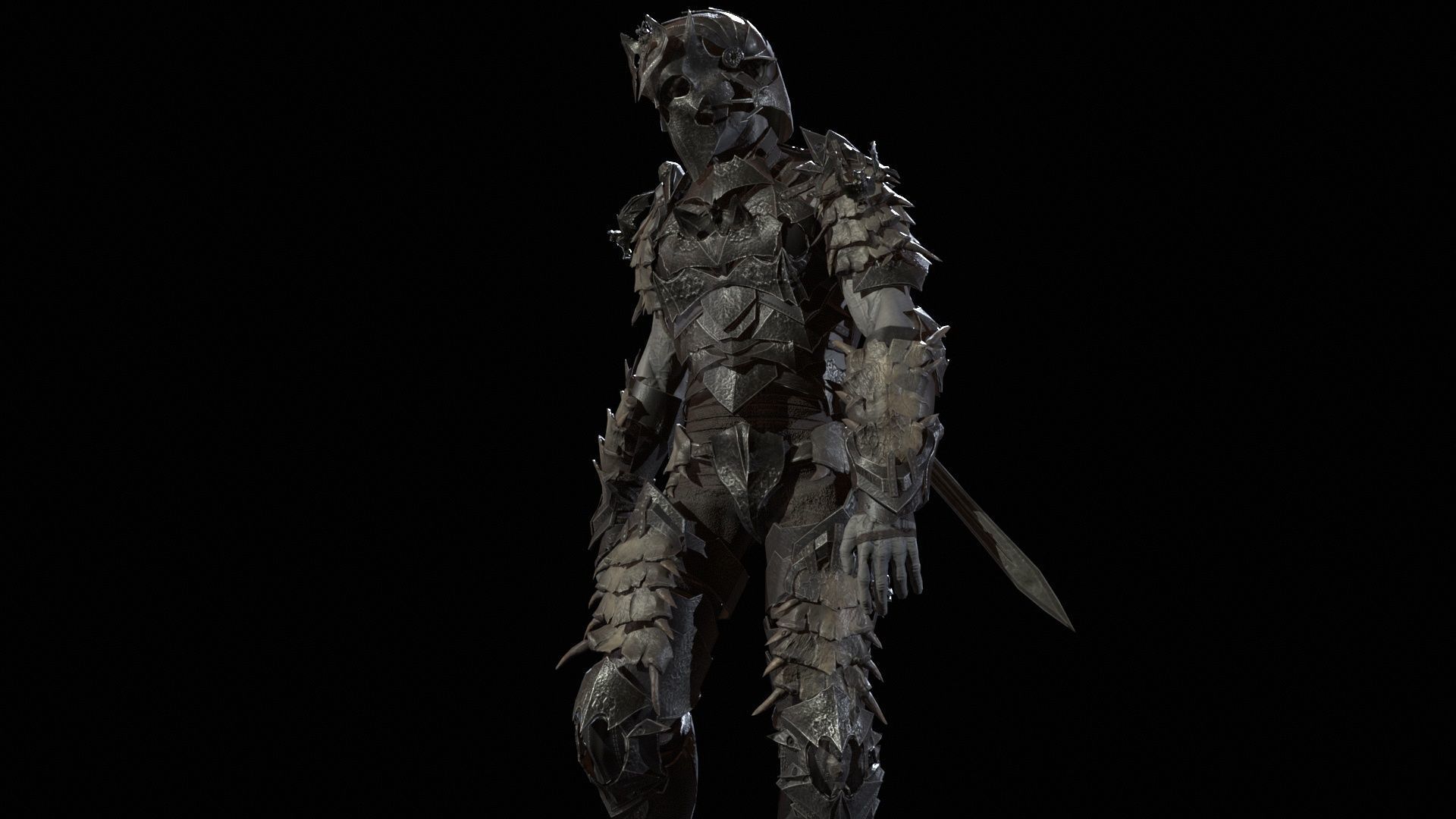 Vampire Knight Low-poly 3D model_20