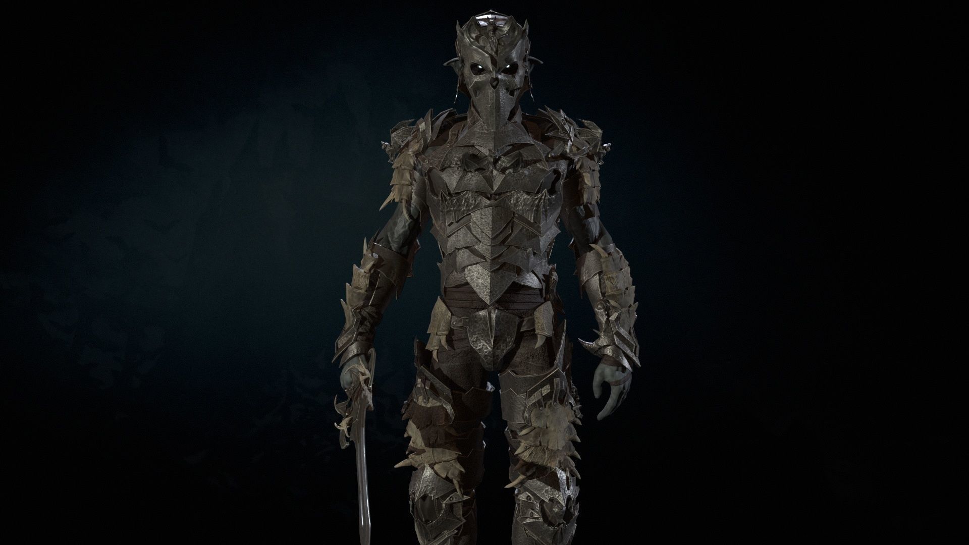 Vampire Knight Low-poly 3D model_26