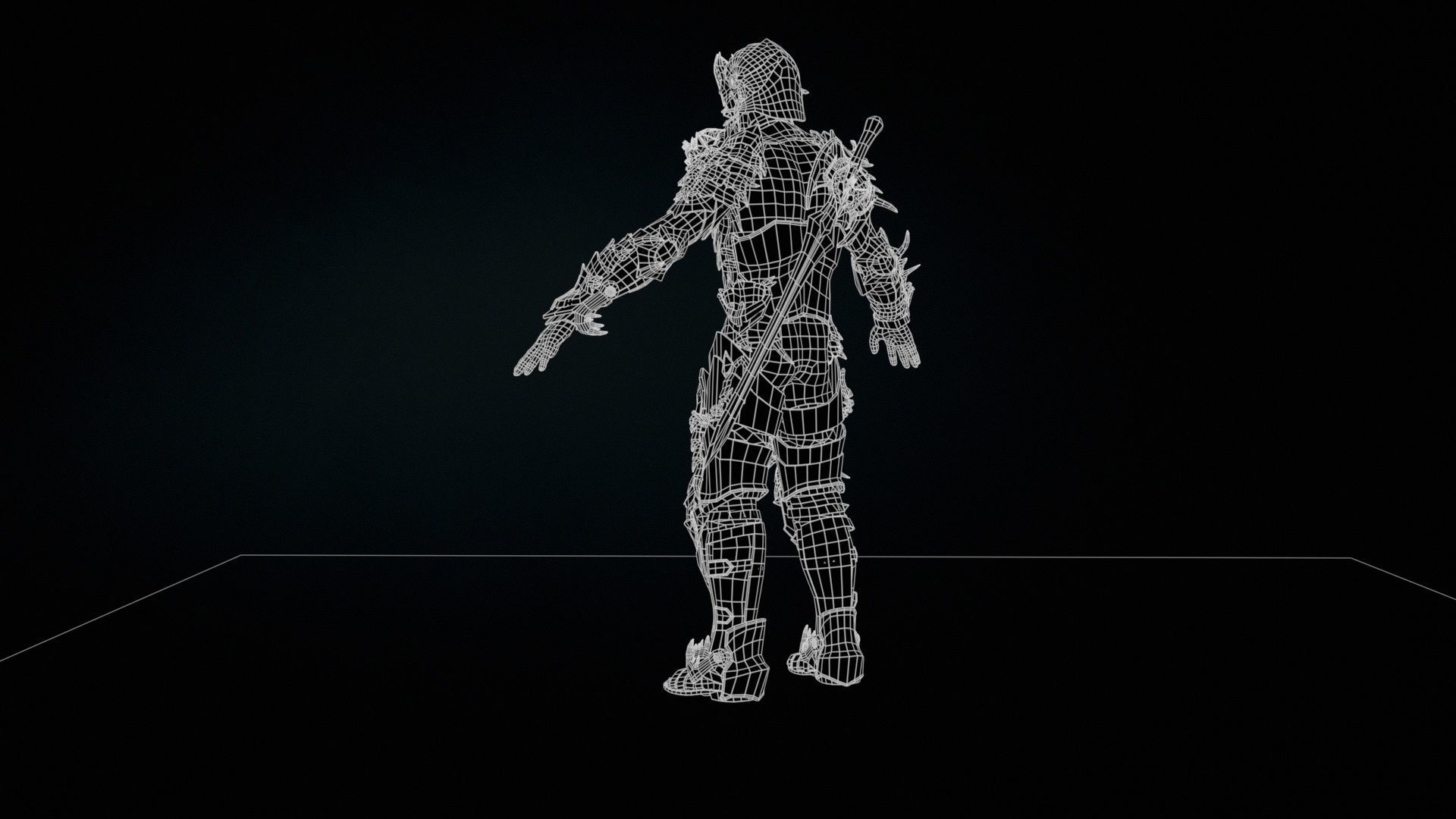 Vampire Knight Low-poly 3D model_31