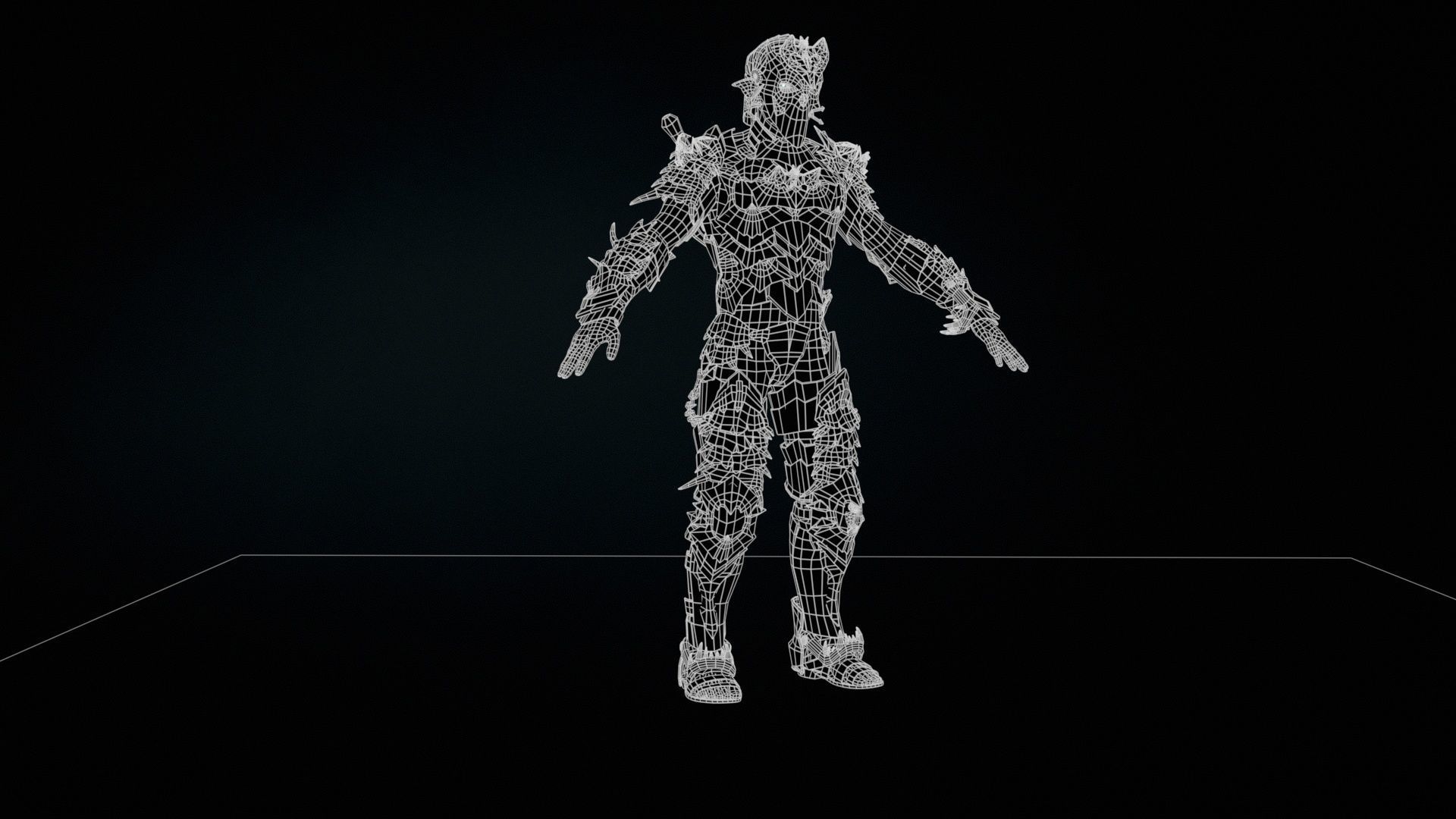 Vampire Knight Low-poly 3D model_32