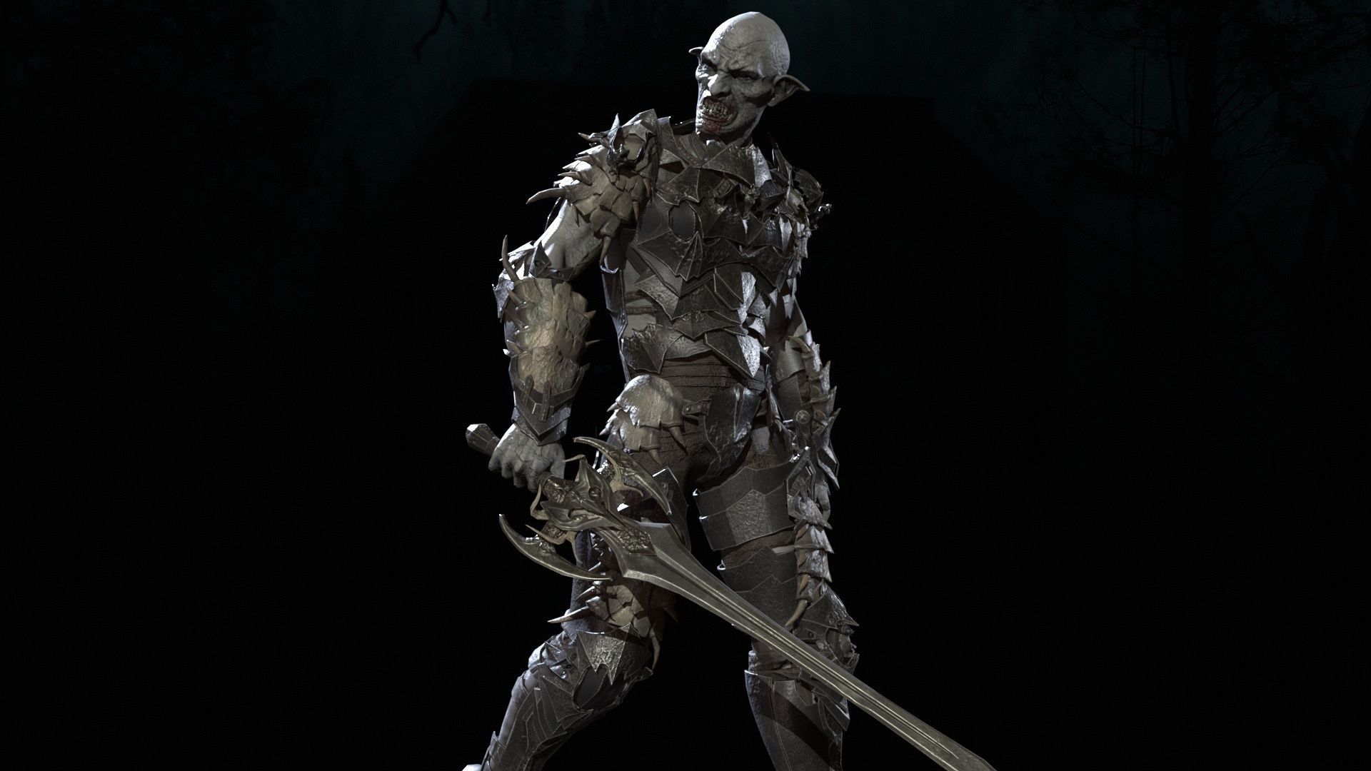 Vampire Knight Low-poly 3D model_18