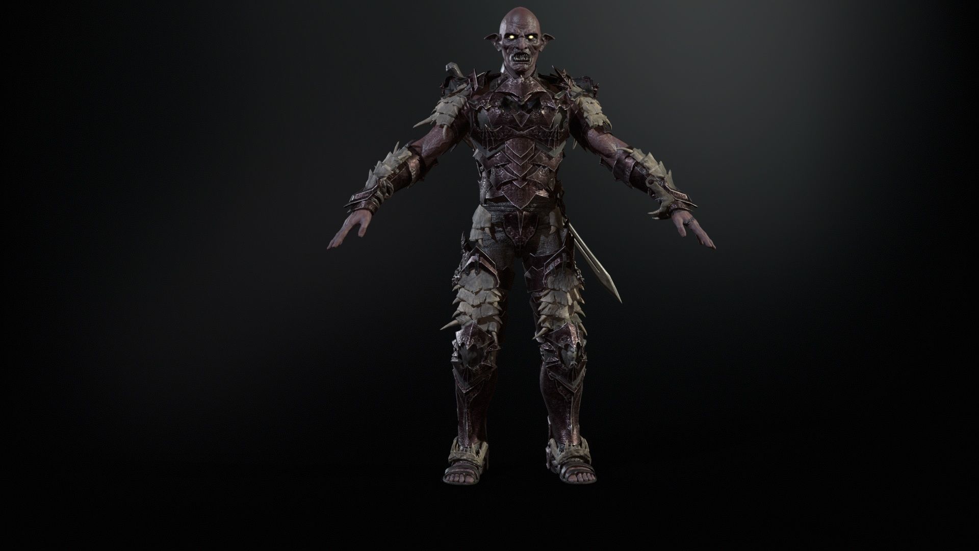 Vampire Knight Low-poly 3D model_9