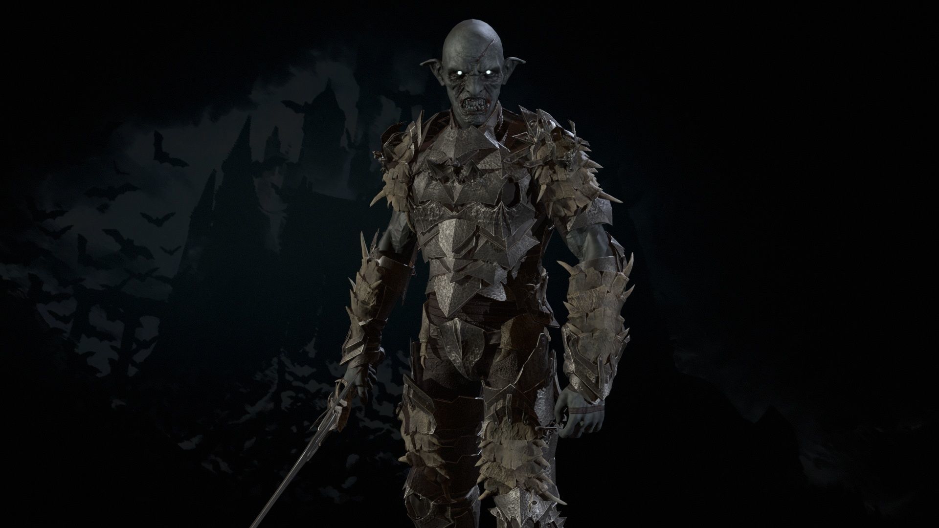 Vampire Knight Low-poly 3D model_21