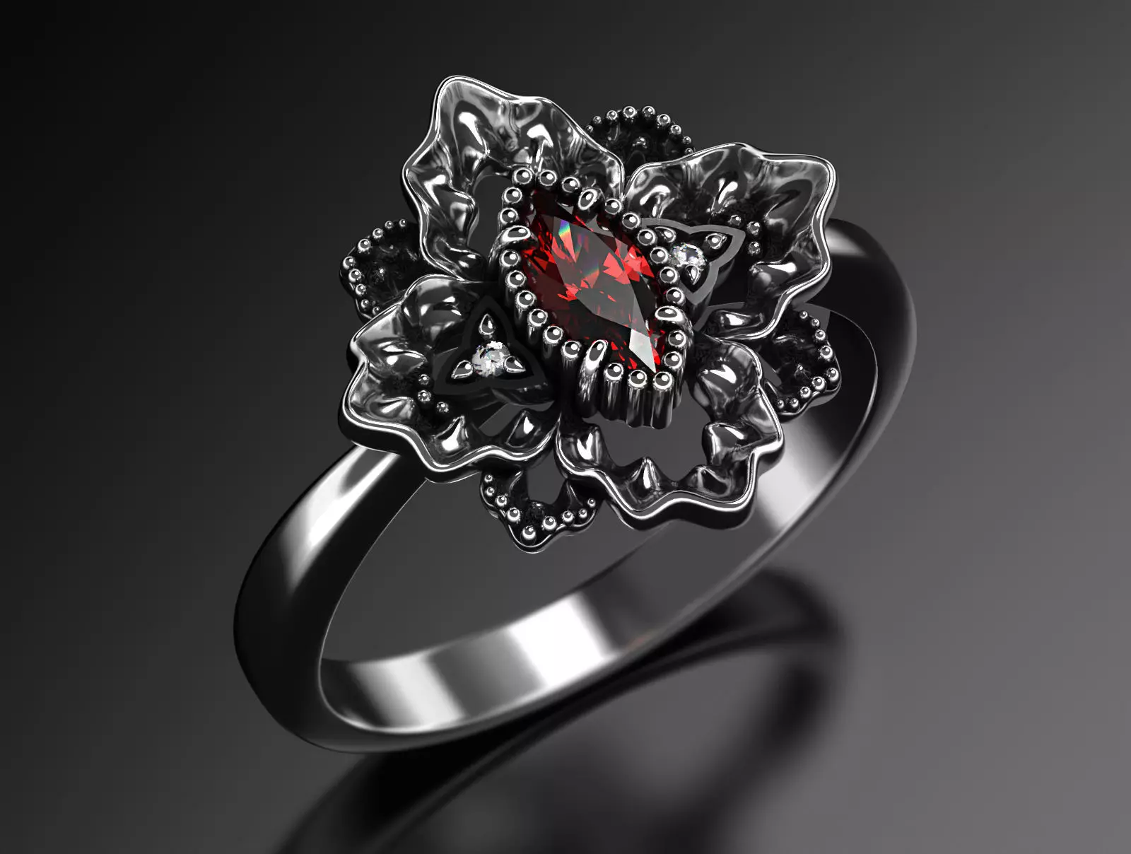 Noir Lace Story V 3D print model