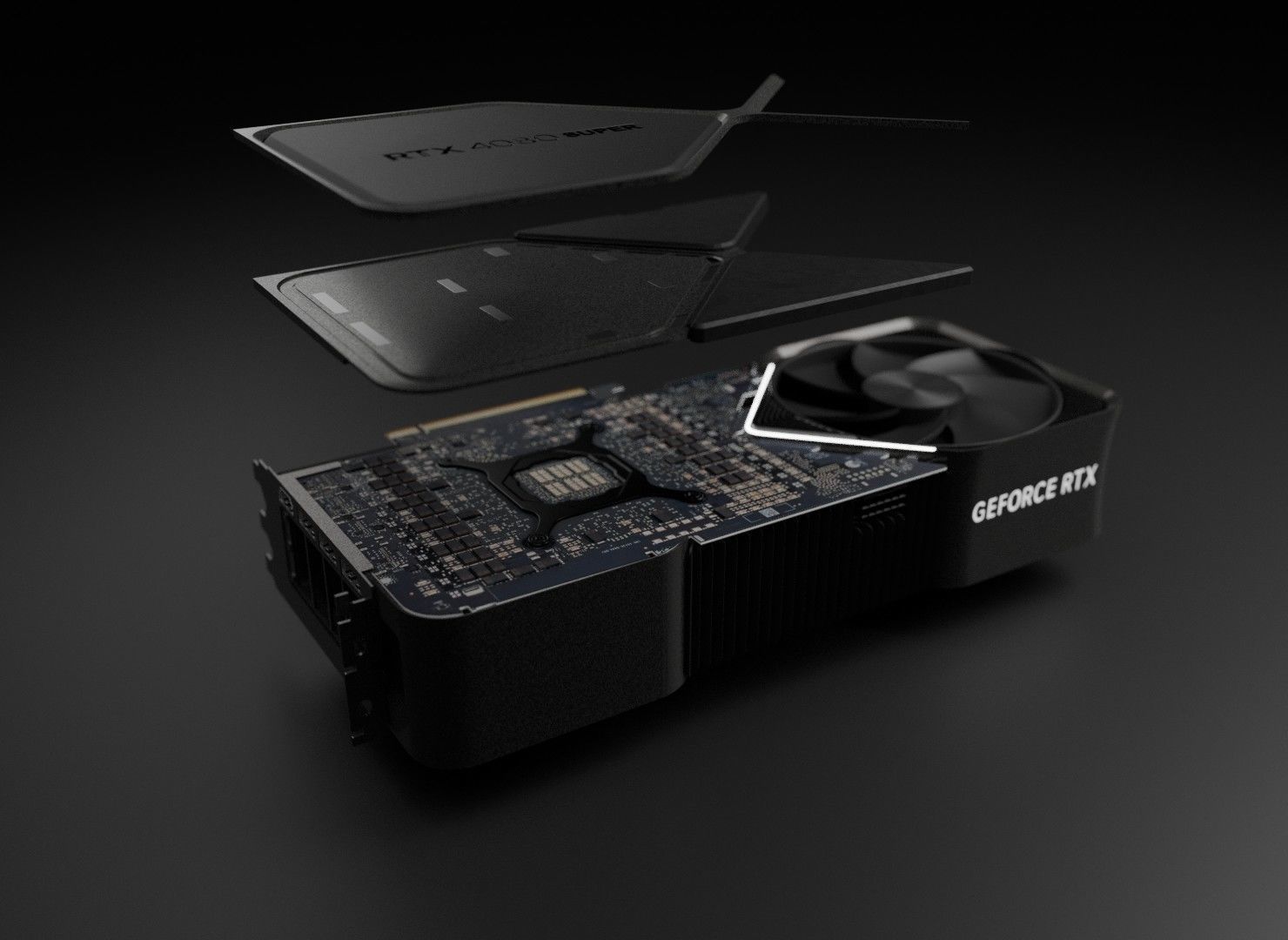 Nvidia GeForce RTX 4080 super founders edition 3D model_4