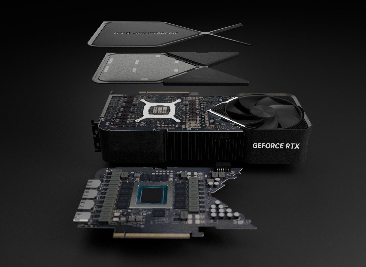 Nvidia GeForce RTX 4080 super founders edition 3D model_5