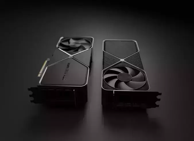 Nvidia GeForce RTX 4080 super founders edition 3D model