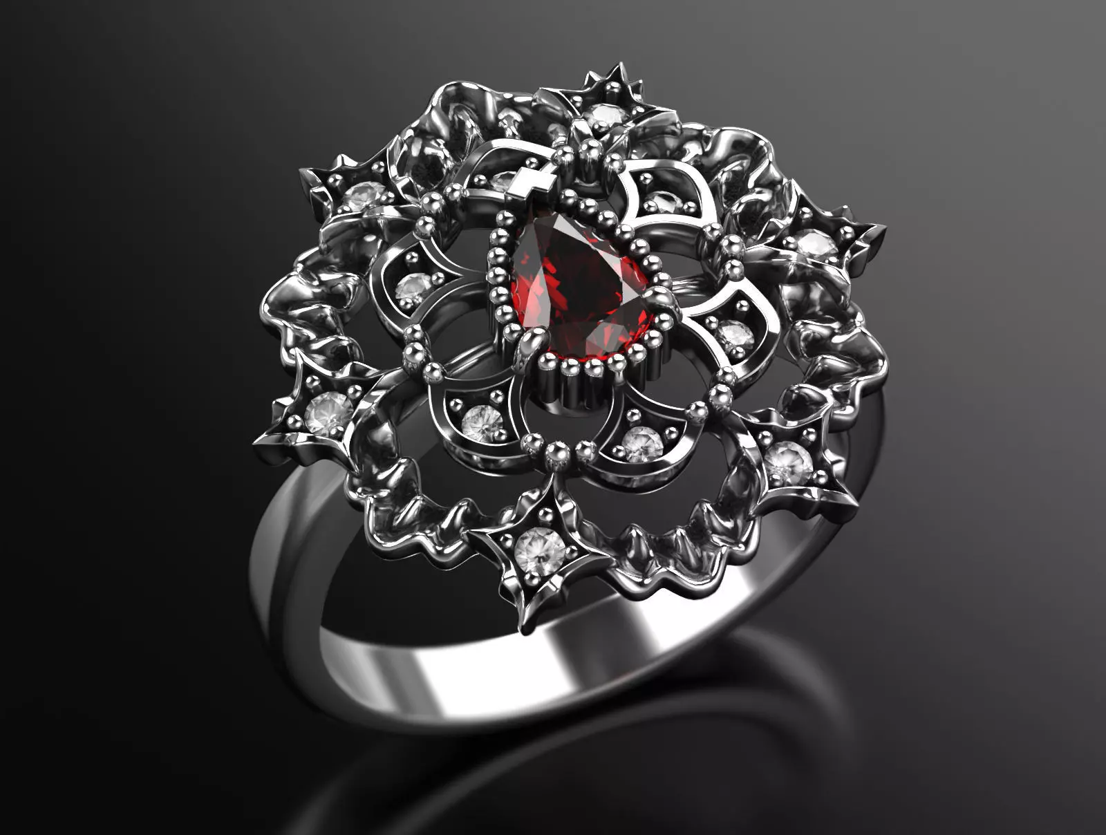 Noir Lace Story VI 3D print model