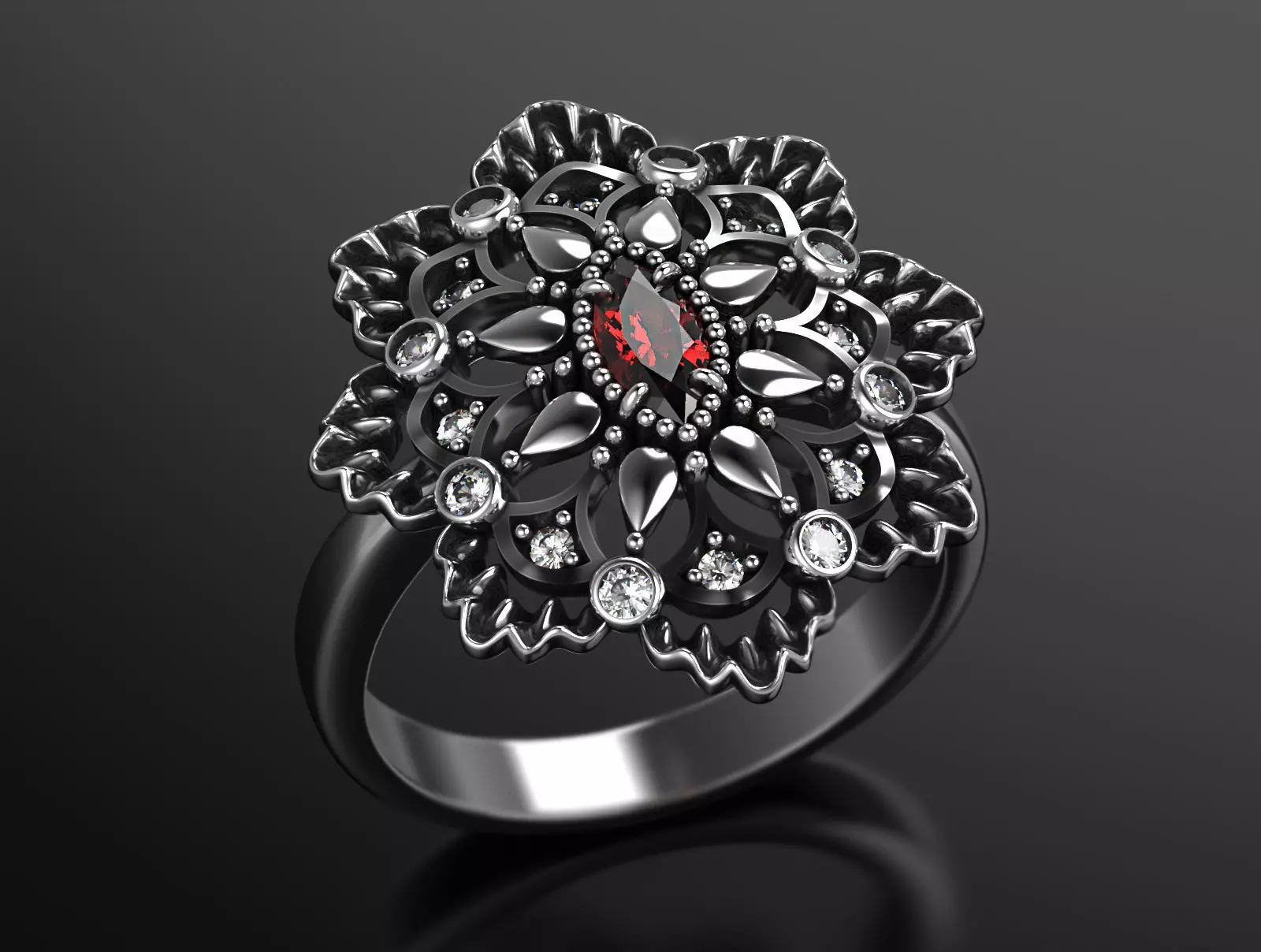 Noir Lace Story VII 3D print model