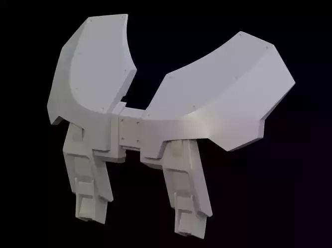 HALO MK V B UA Taap chest attachment 3d print file 3D print model