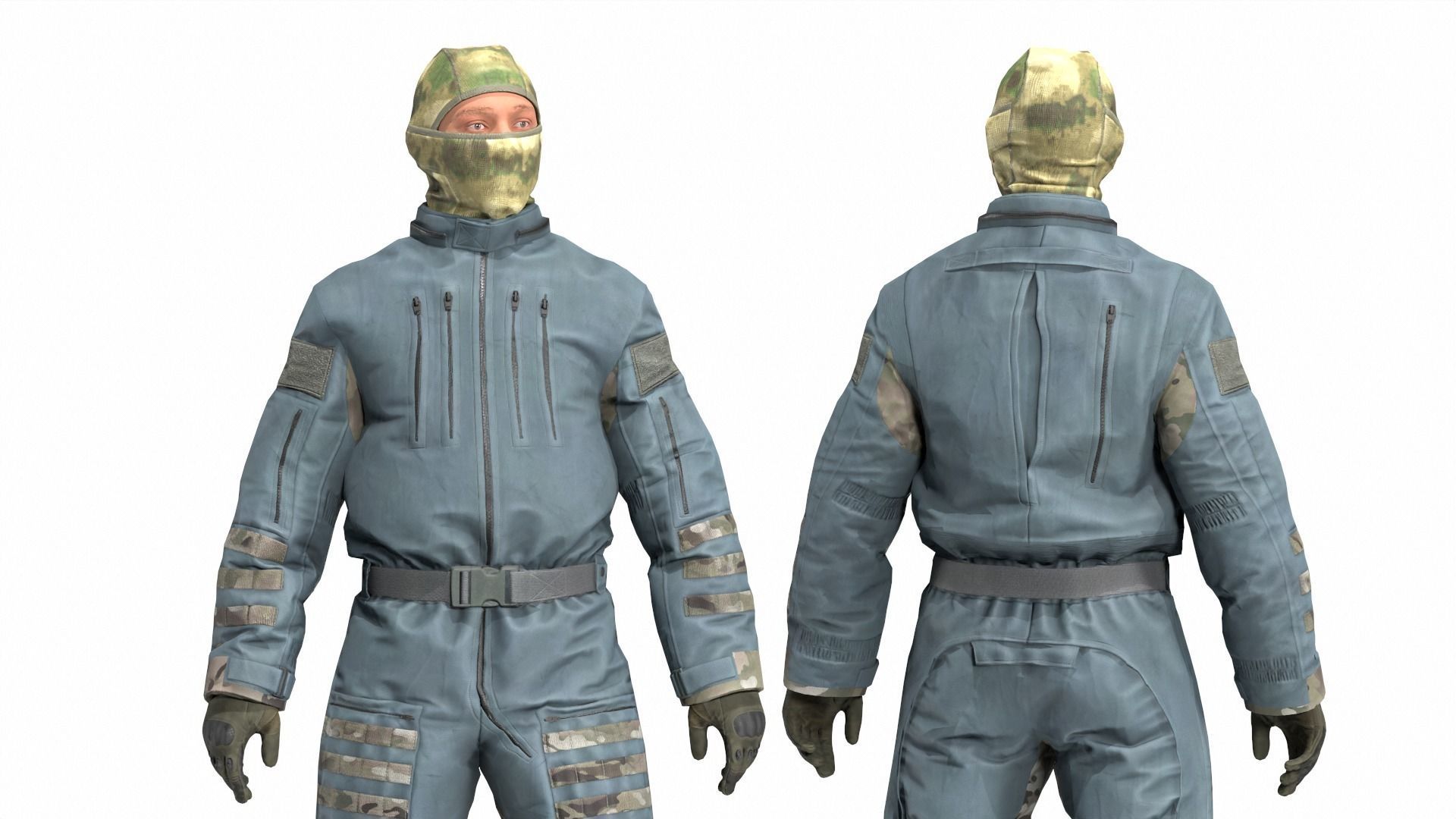 FORT Voin Protective Suit FSB Low-poly 3D model_2