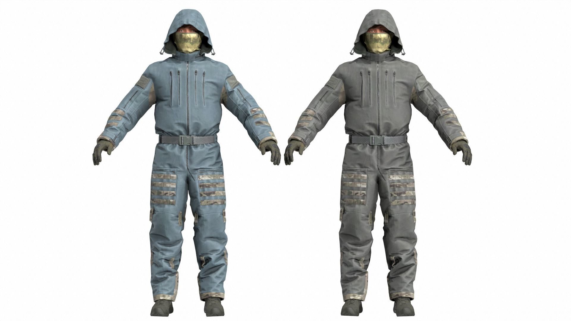 FORT Voin Protective Suit FSB Low-poly 3D model_6
