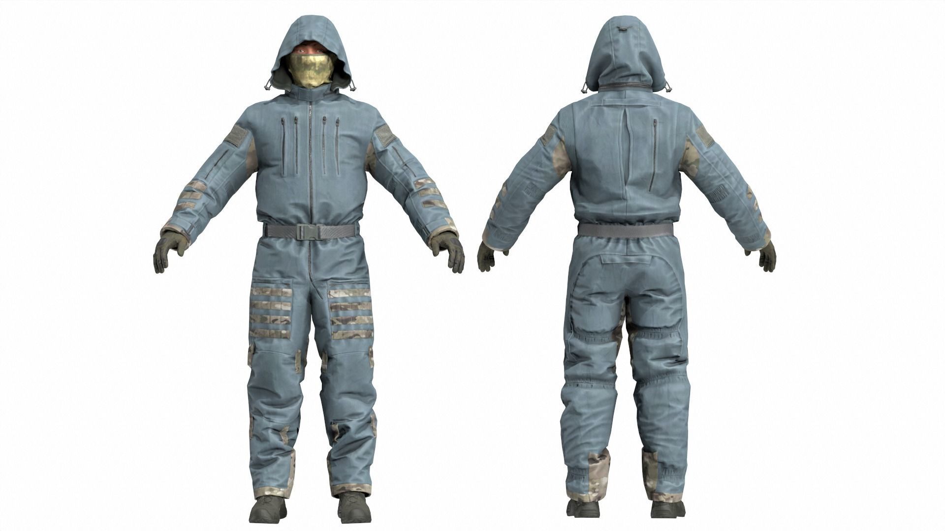 FORT Voin Protective Suit FSB Low-poly 3D model_5