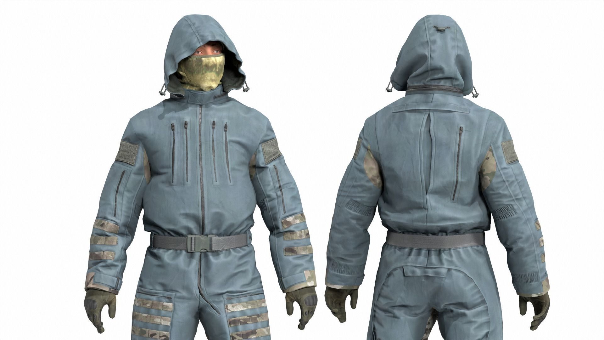 FORT Voin Protective Suit FSB Low-poly 3D model_1
