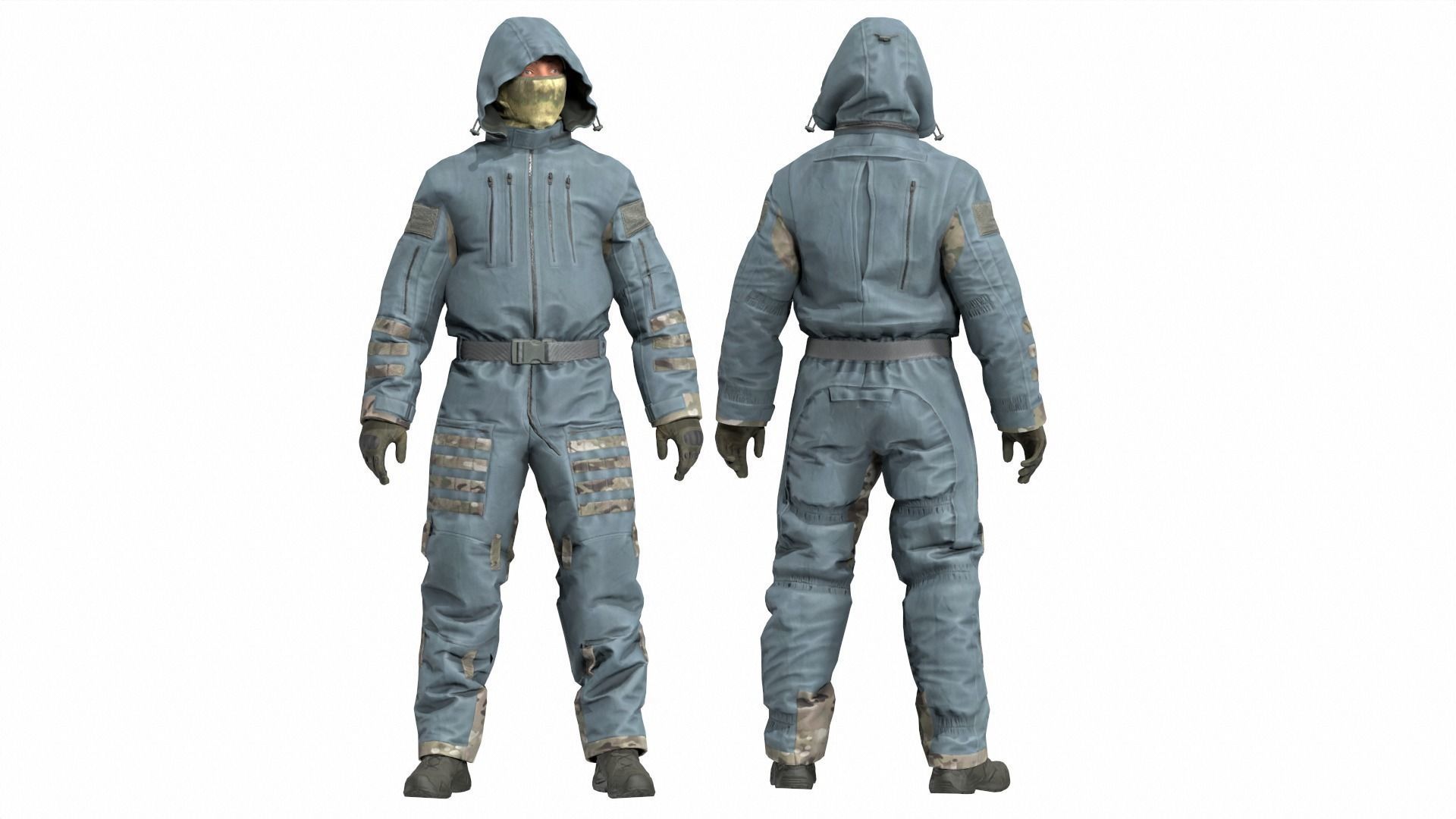 FORT Voin Protective Suit FSB Low-poly 3D model_7