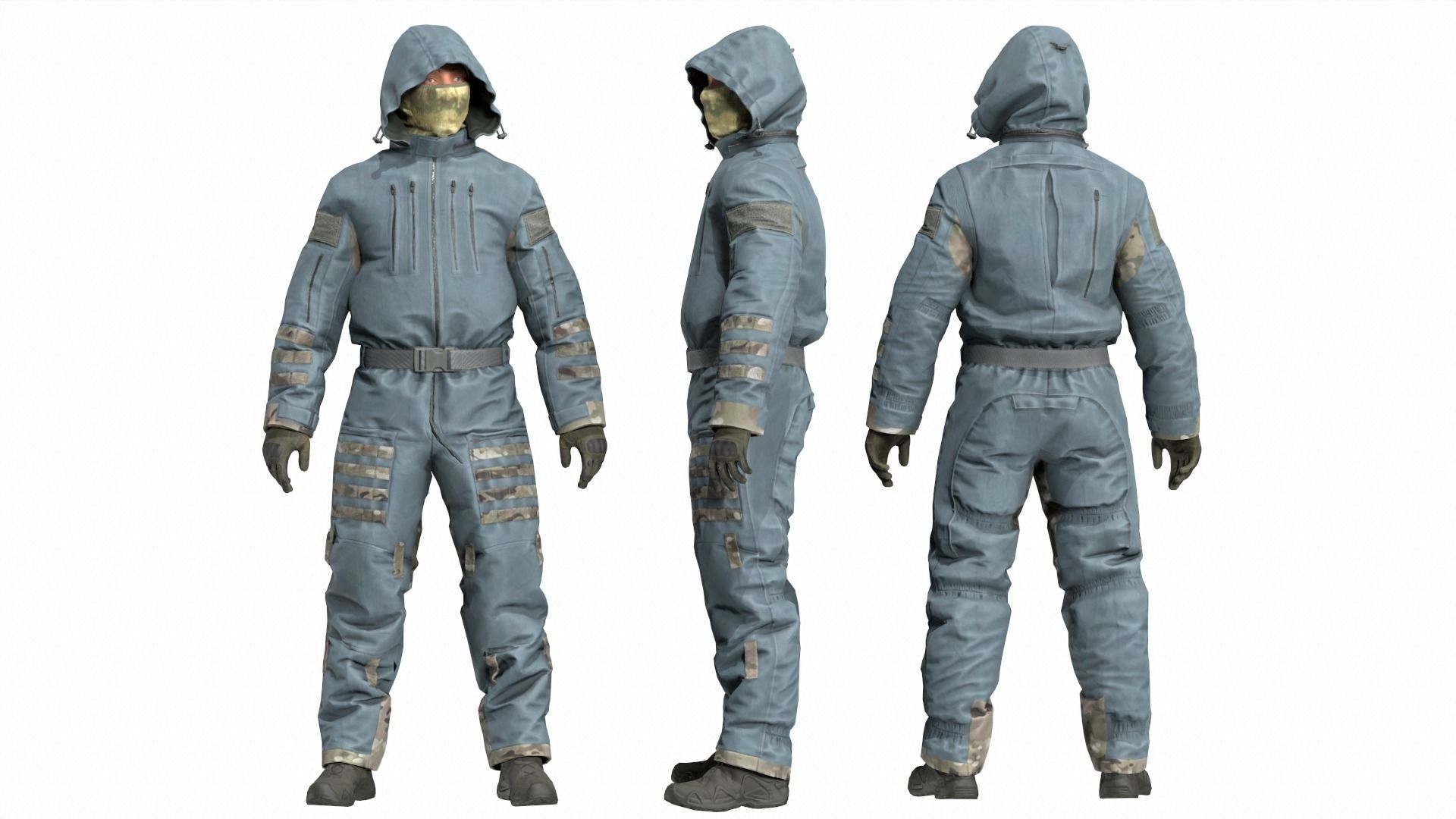 FORT Voin Protective Suit FSB Low-poly 3D model_4