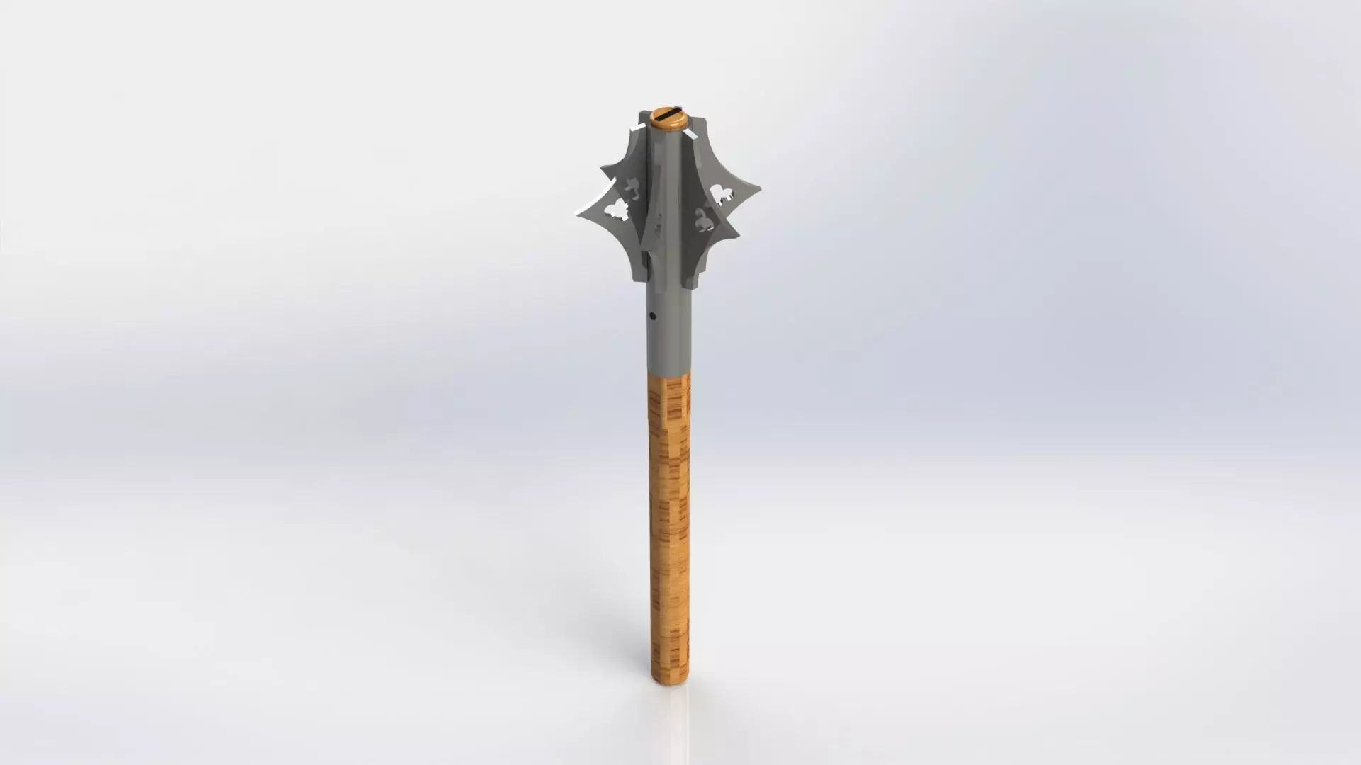 WG 7013 - Mace v2 Low-poly 3D model_0