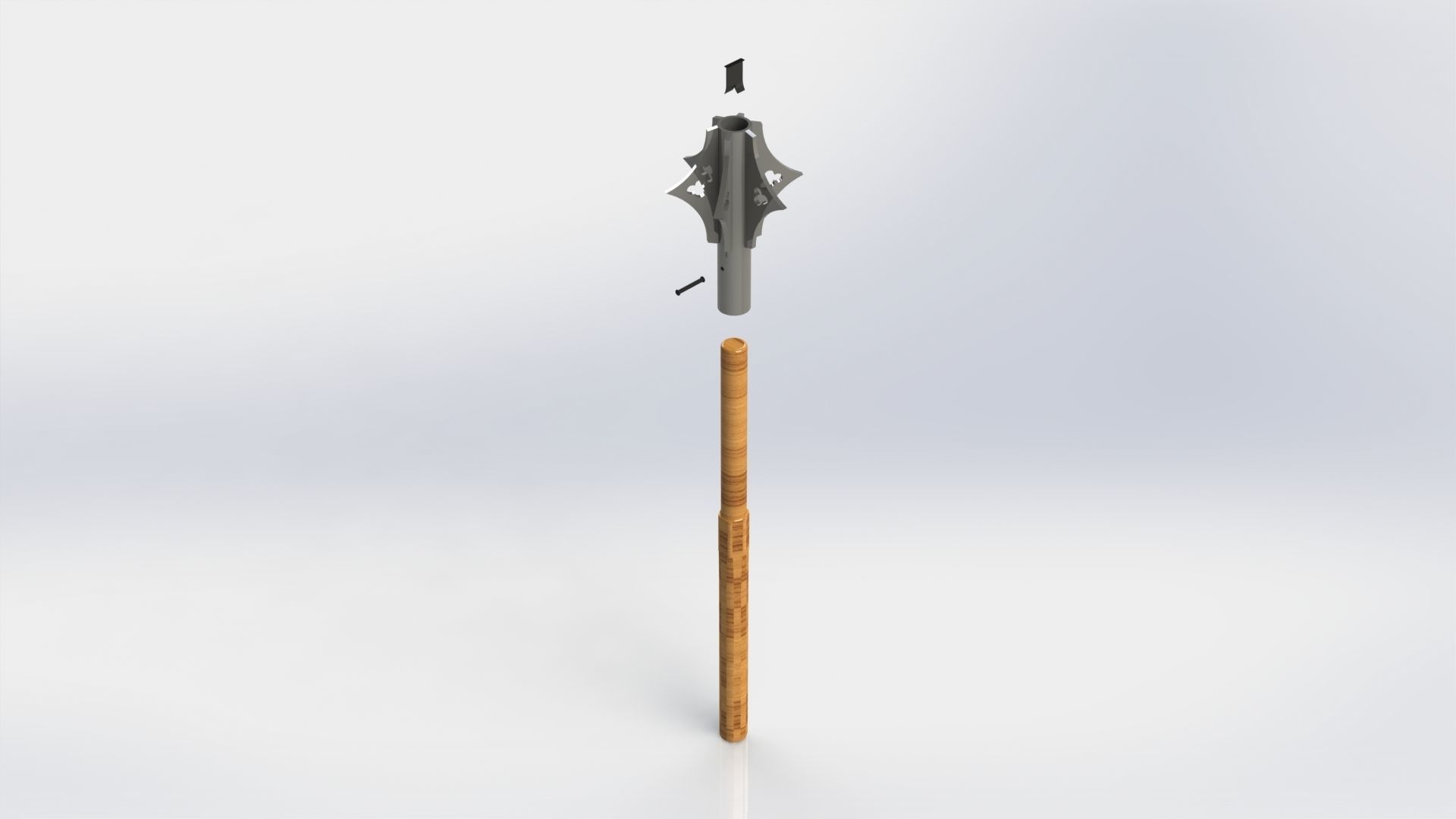 WG 7013 - Mace v2 Low-poly 3D model_2
